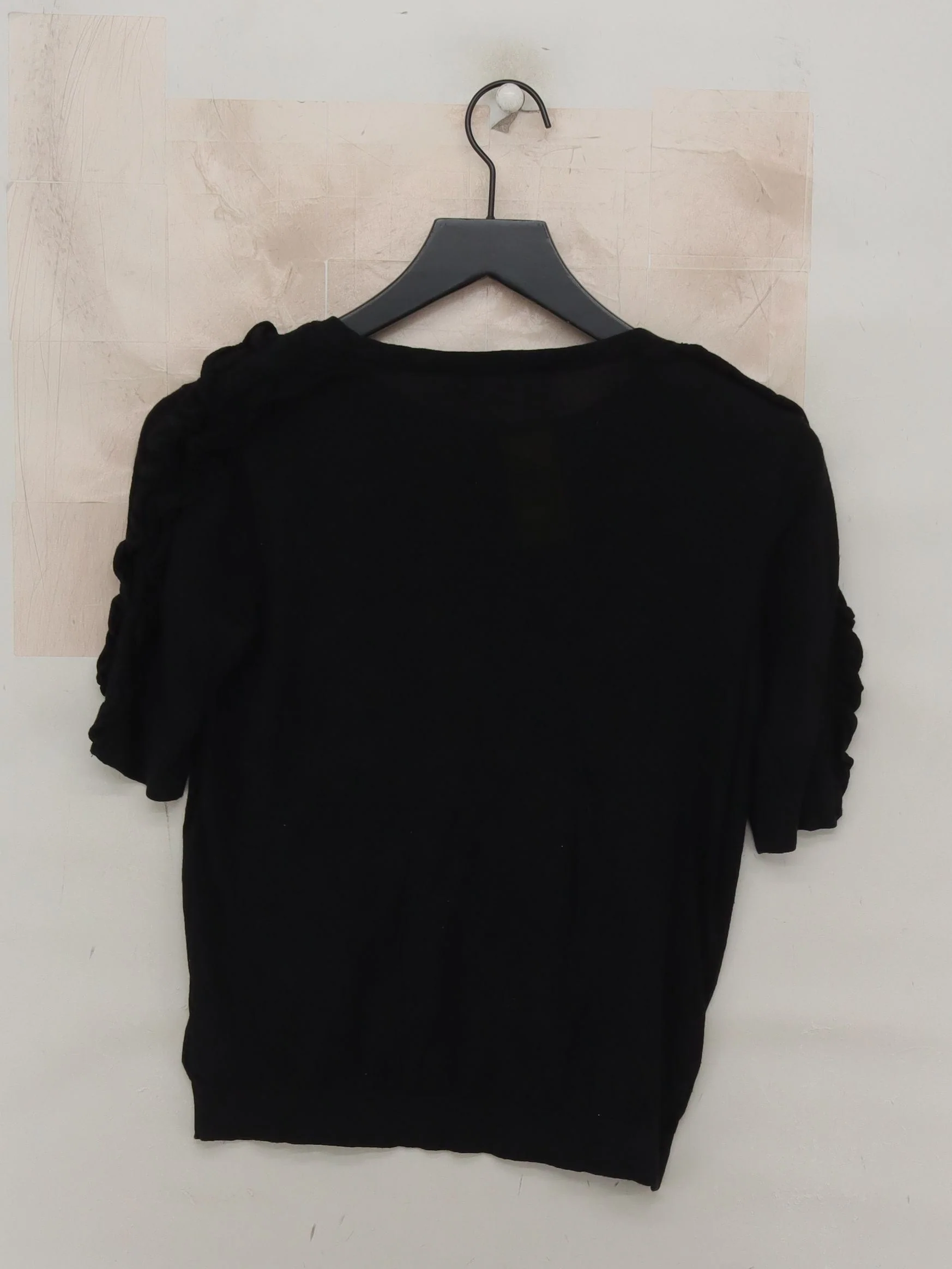 Lauren Ralph Lauren Women's Top M Black Linen with Viscose Basic - Image 2