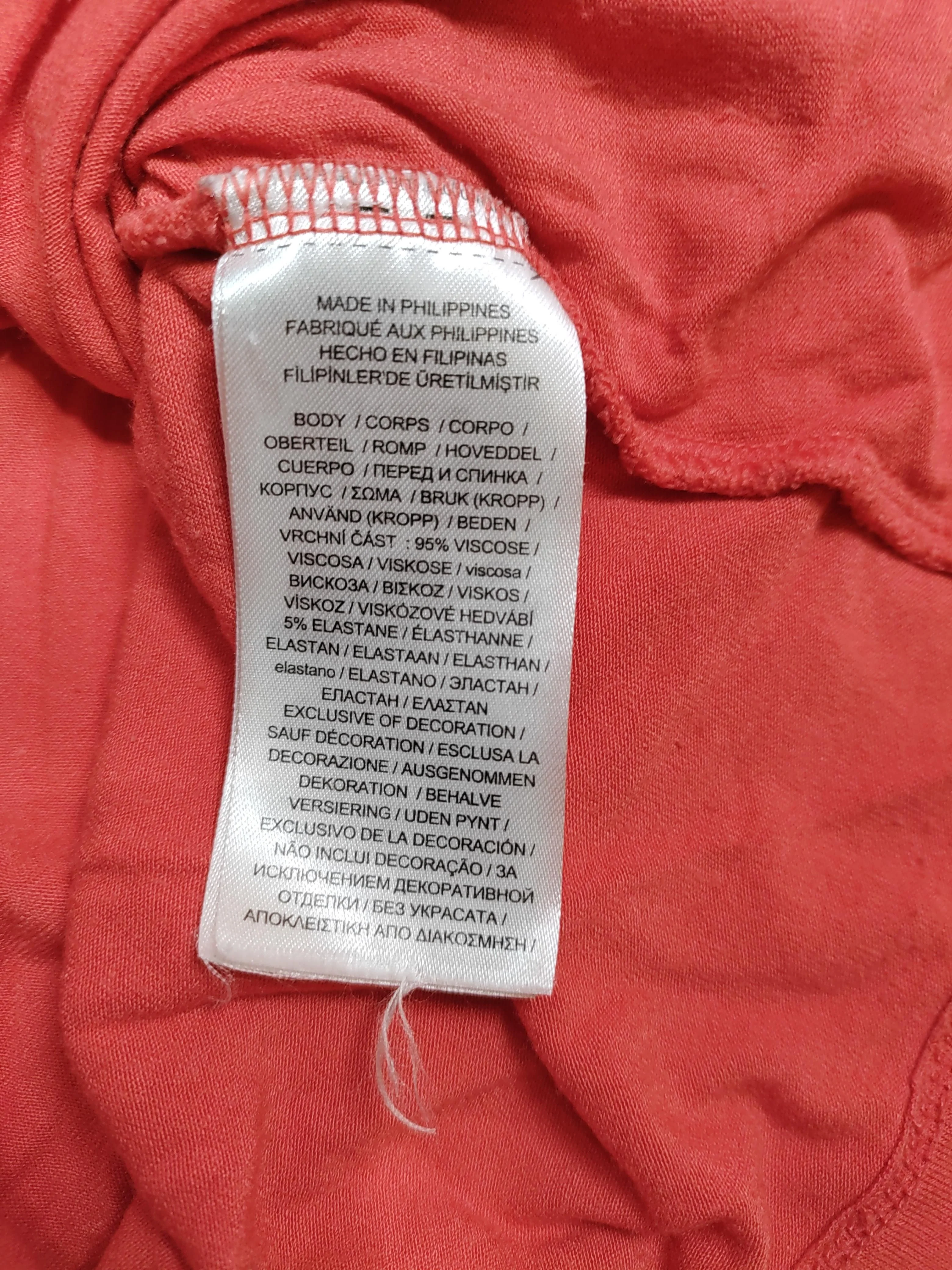 Lauren Ralph Lauren Women's Top M Orange Viscose with Elastane Basic - Image 8