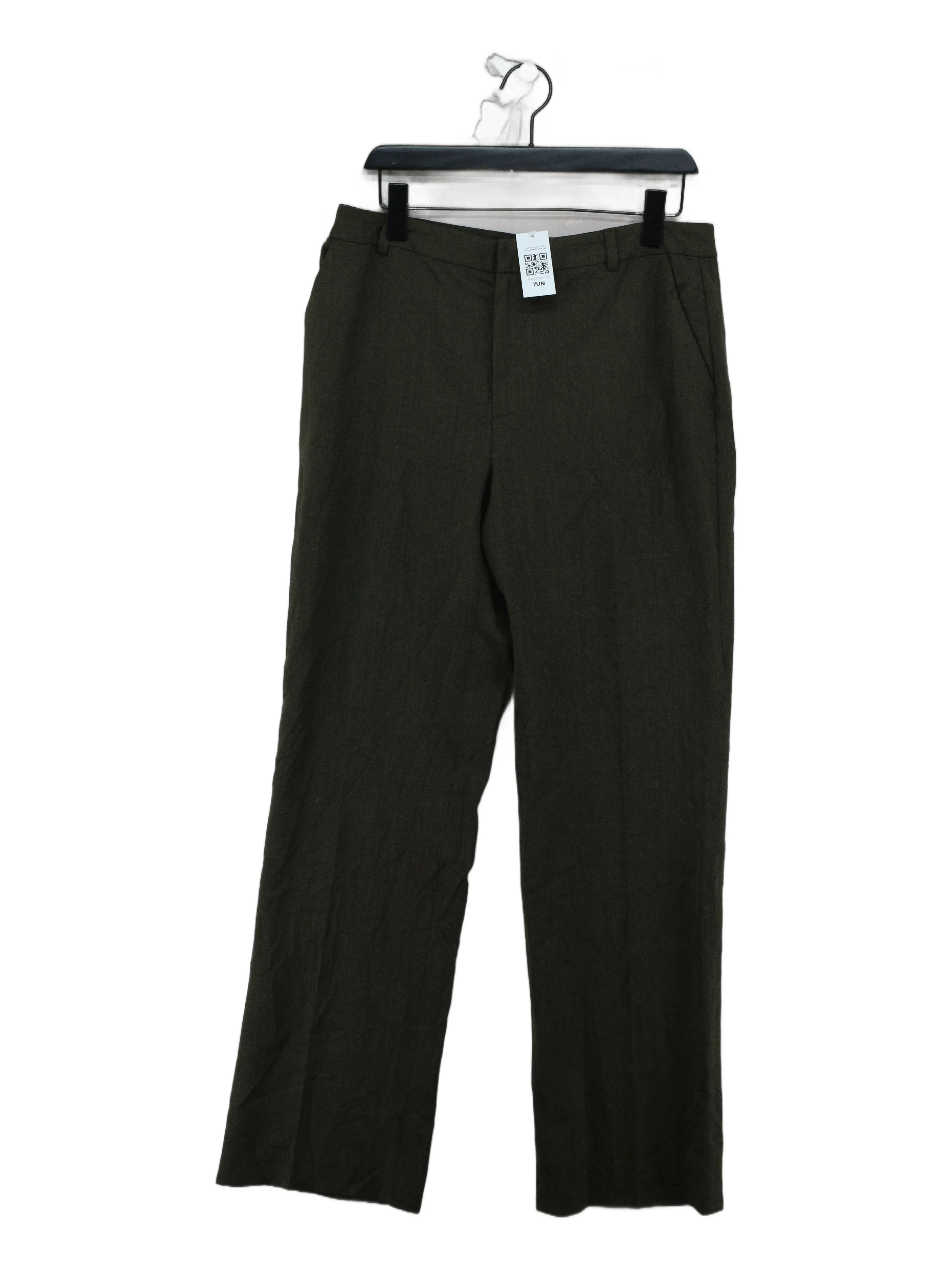 Lauren Ralph Lauren Women's Trousers UK 12 Green Wool with Elastane Chino