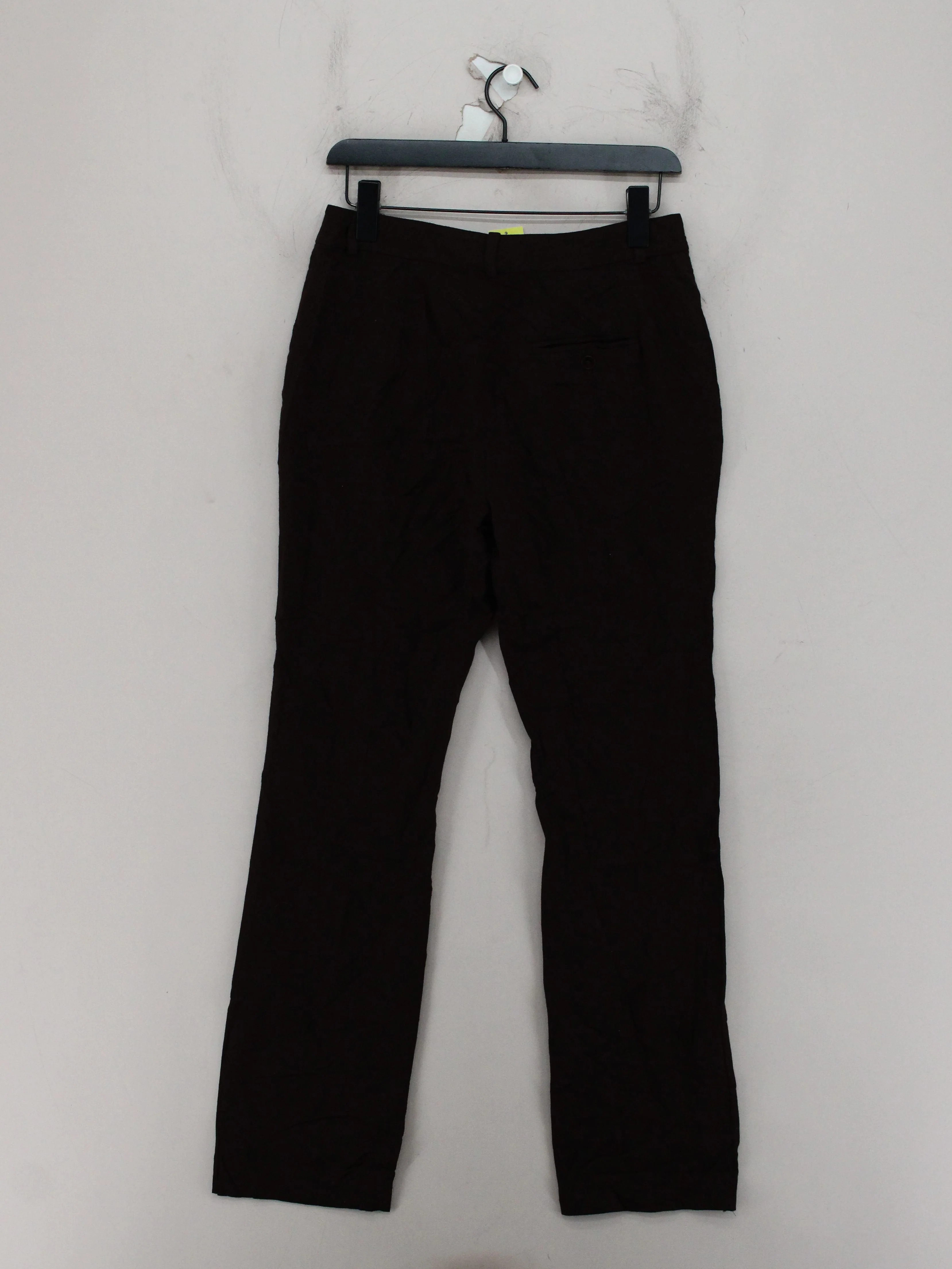 Lauren Ralph Lauren Women's Trousers UK 8 Brown Wool with Elastane Chino - Image 2