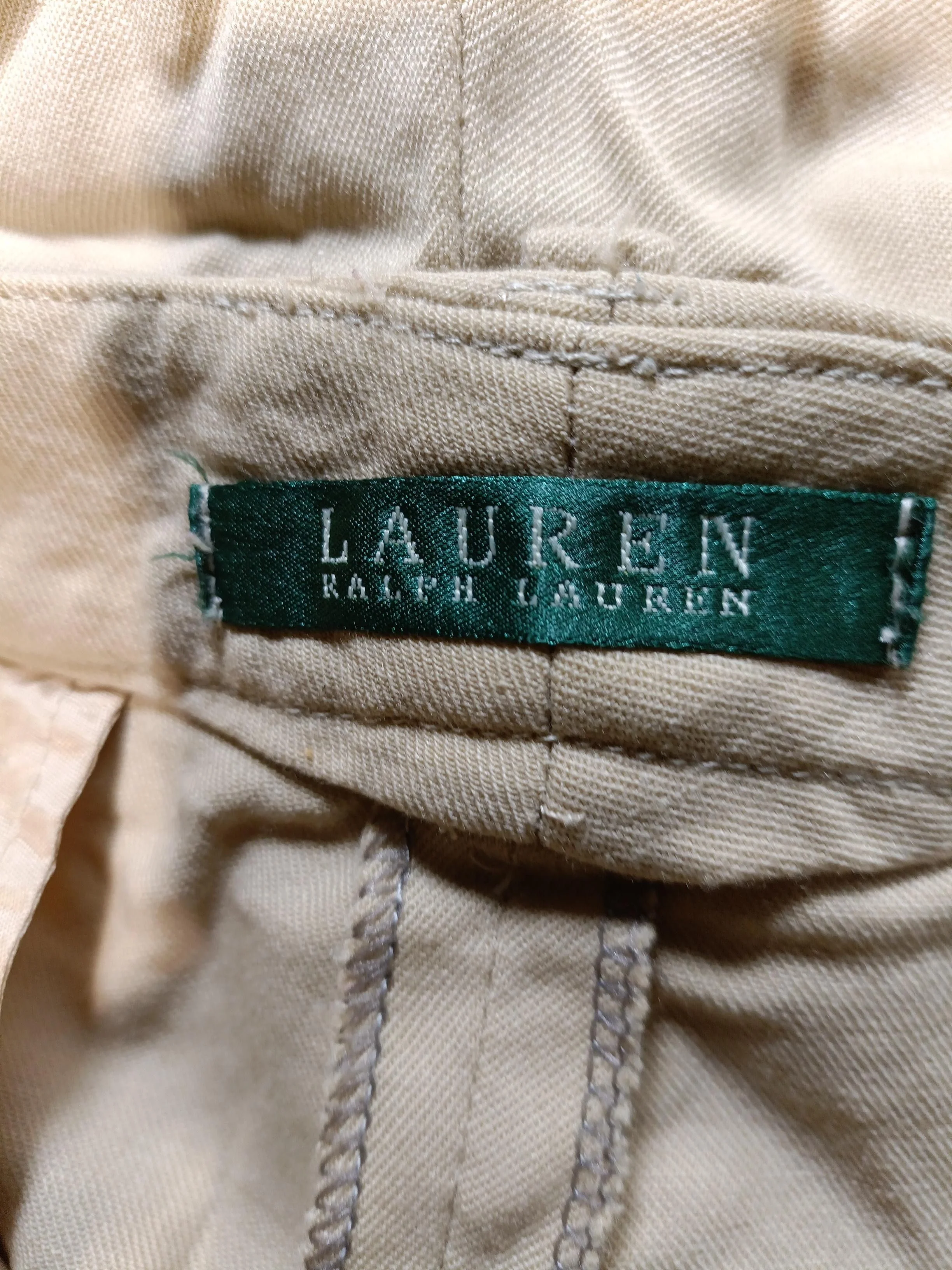 Lauren Ralph Lauren Women's Trousers W 36 in Tan 100% Cotton Wide-Leg Chino - Image 5