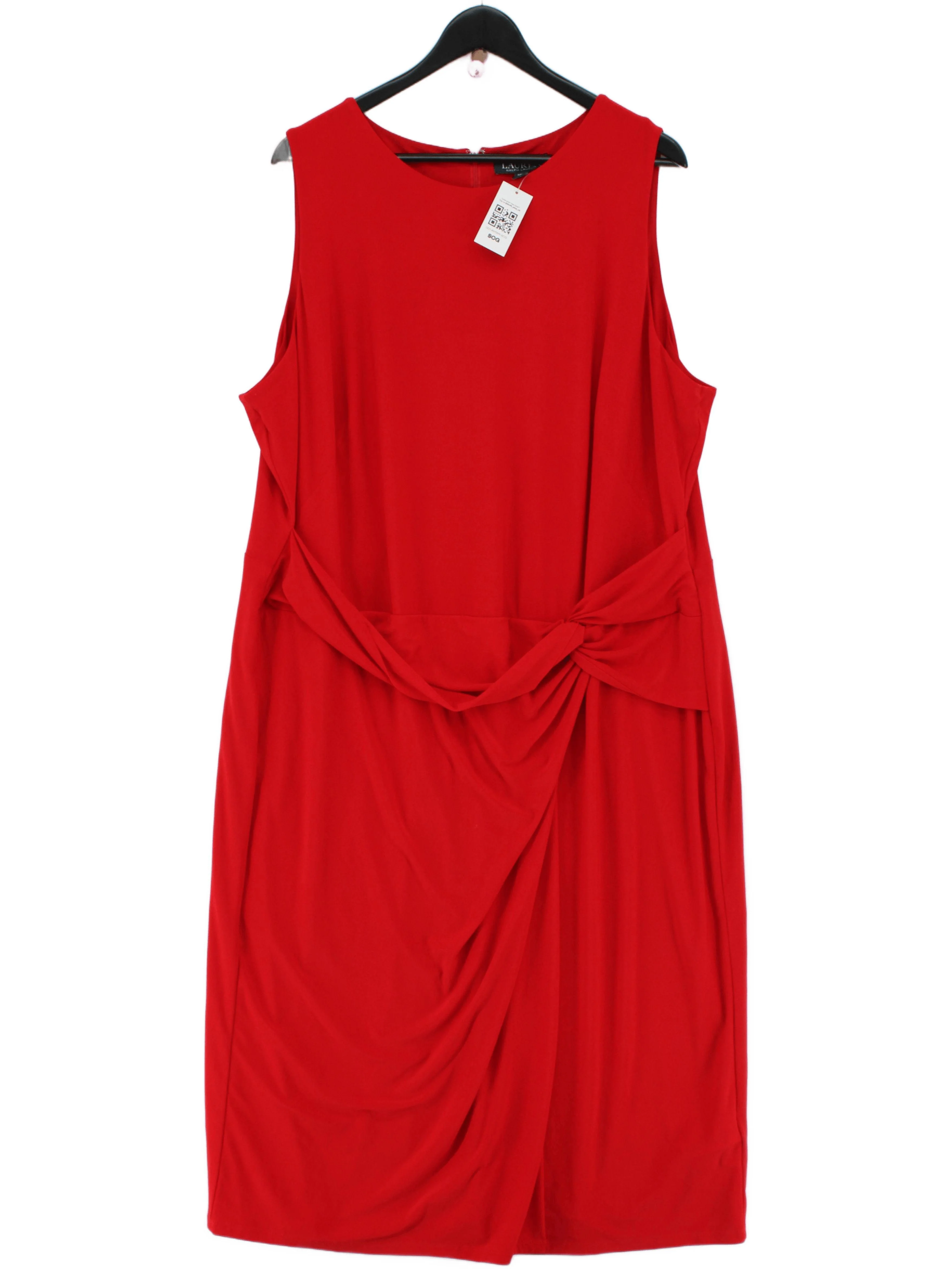 Lauren Ralph Lauren Wrap Midi Dress in Red