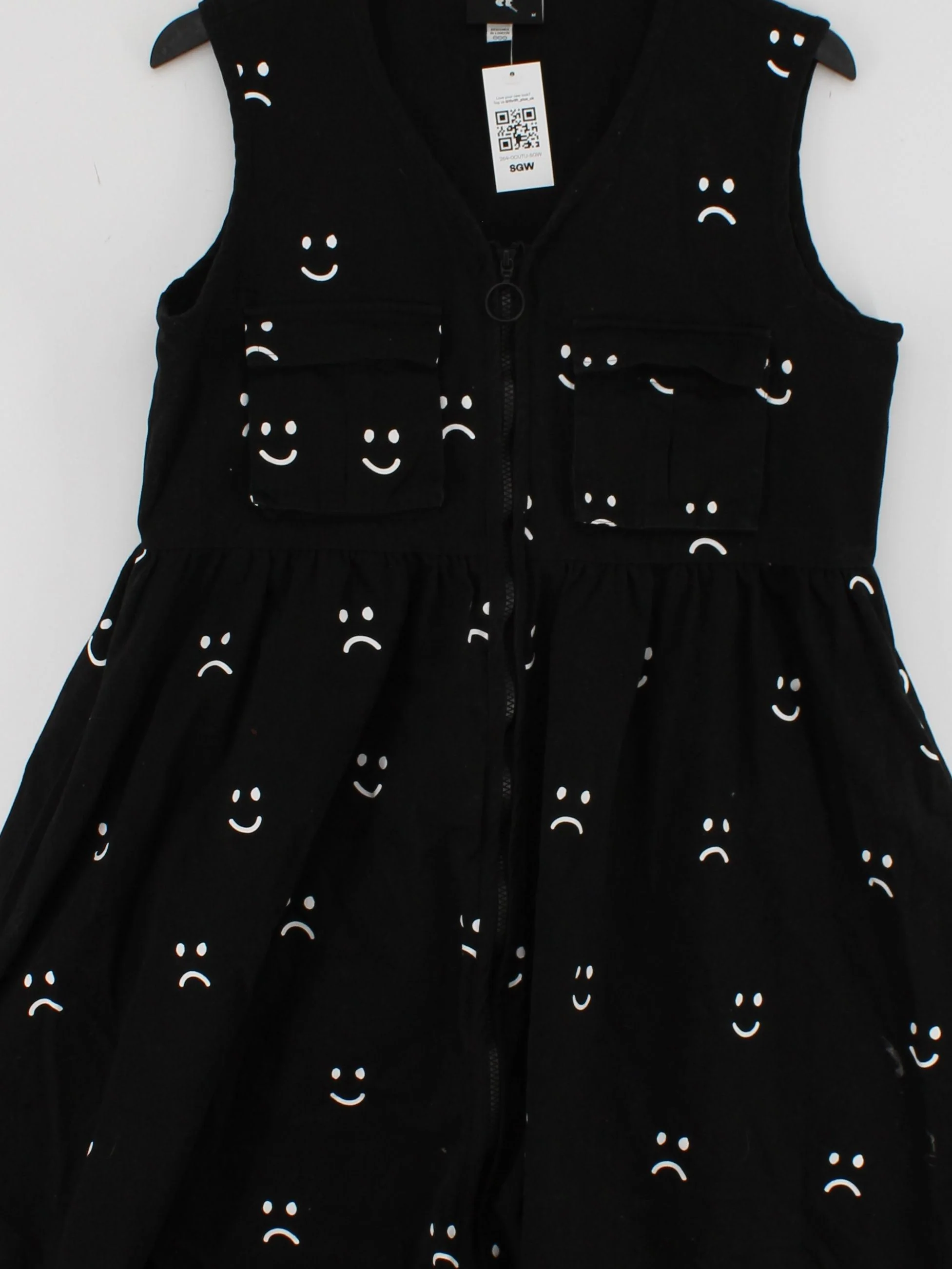 Lazy Oaf A-Line Midi Dress M in Black - Image 3