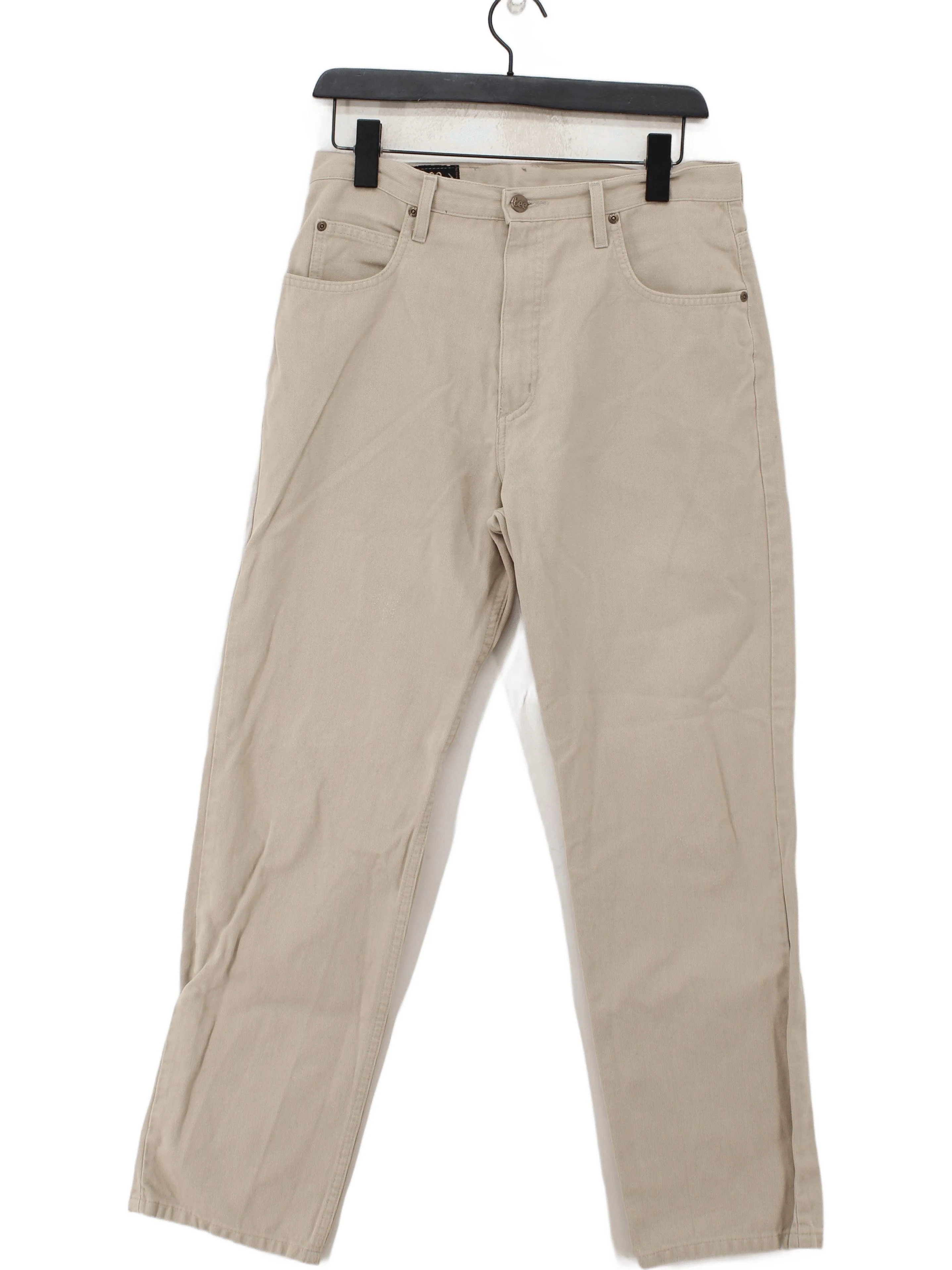 Lee Men's Trousers W 32 in; L 30 in Tan Cotton with Polyester Straight Chino