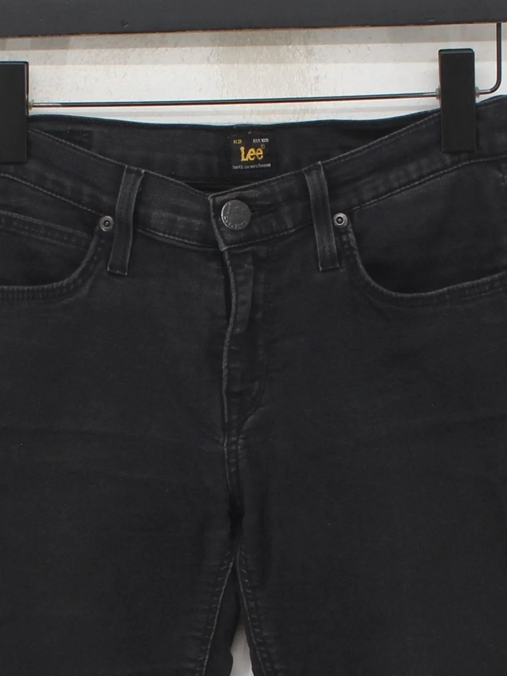 Lee Women's Jeans W 28 in; L 31 in Black Cotton with Polyester, Elastane Skinny - Image 3