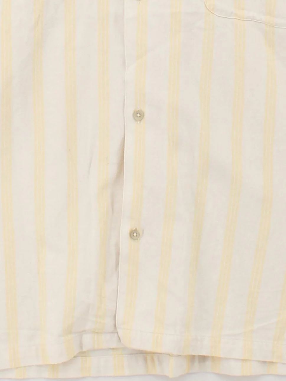 Les Deux Men's Shirt M Cream Striped 100% Cotton Basic - Image 4