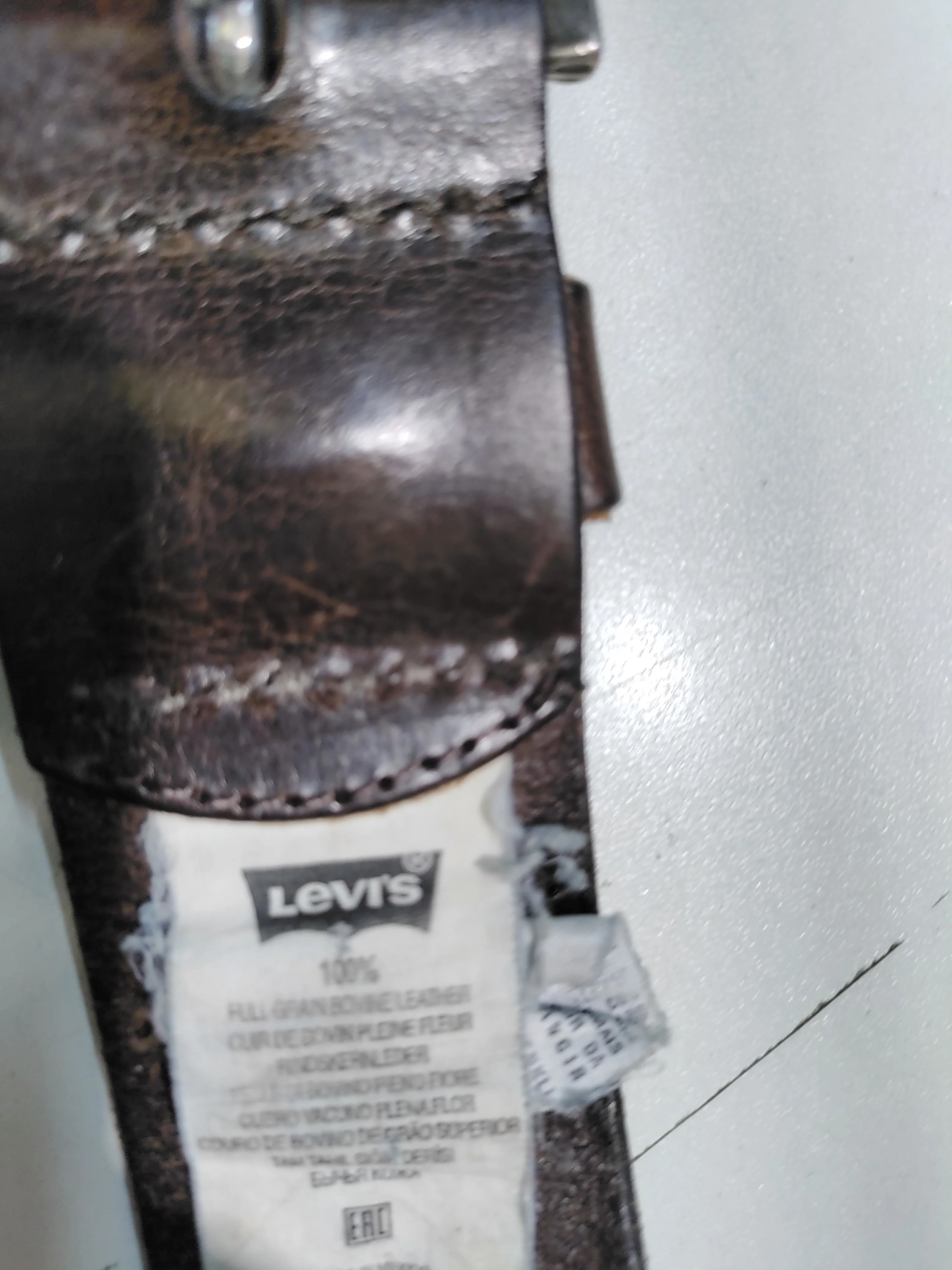 Levi’s Men's Belt W 38 in Brown 100% Leather Dress Belt - Image 6