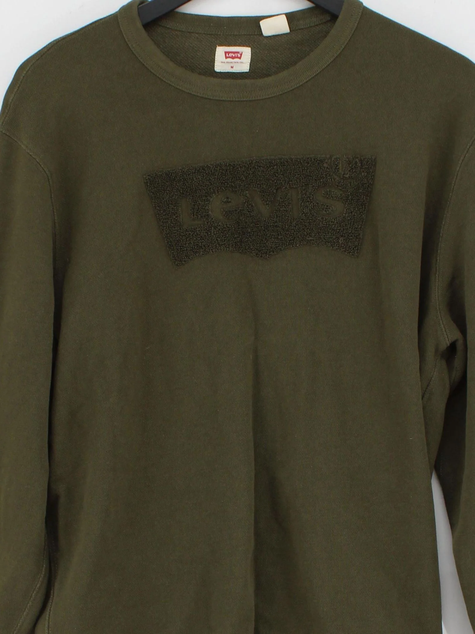 Levi’s Men's Hoodie M Green Graphic Cotton with Polyester Pullover - Image 3