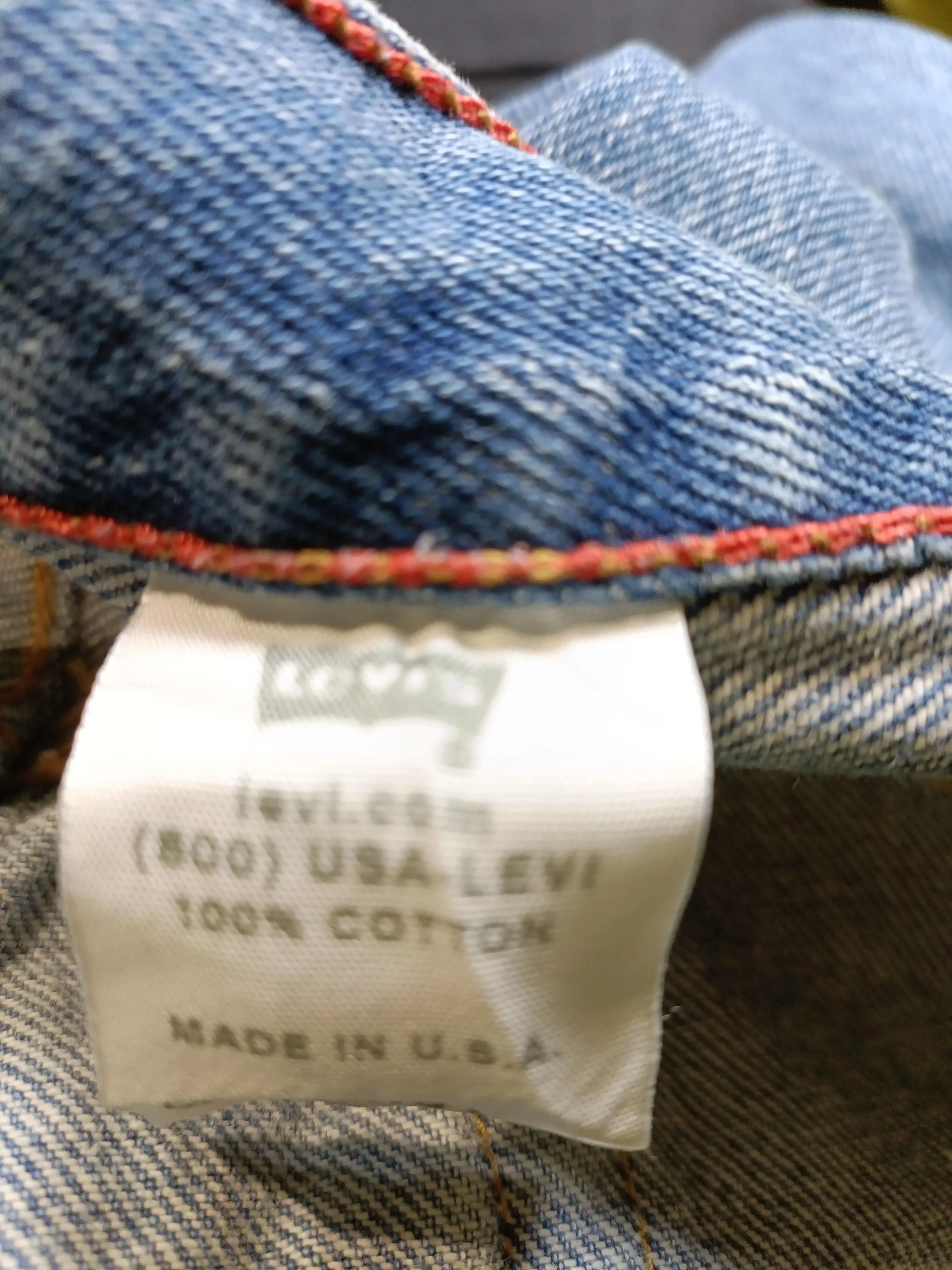 Levi’s Men's Jeans M Blue 100% Cotton Wide-Leg - Image 6