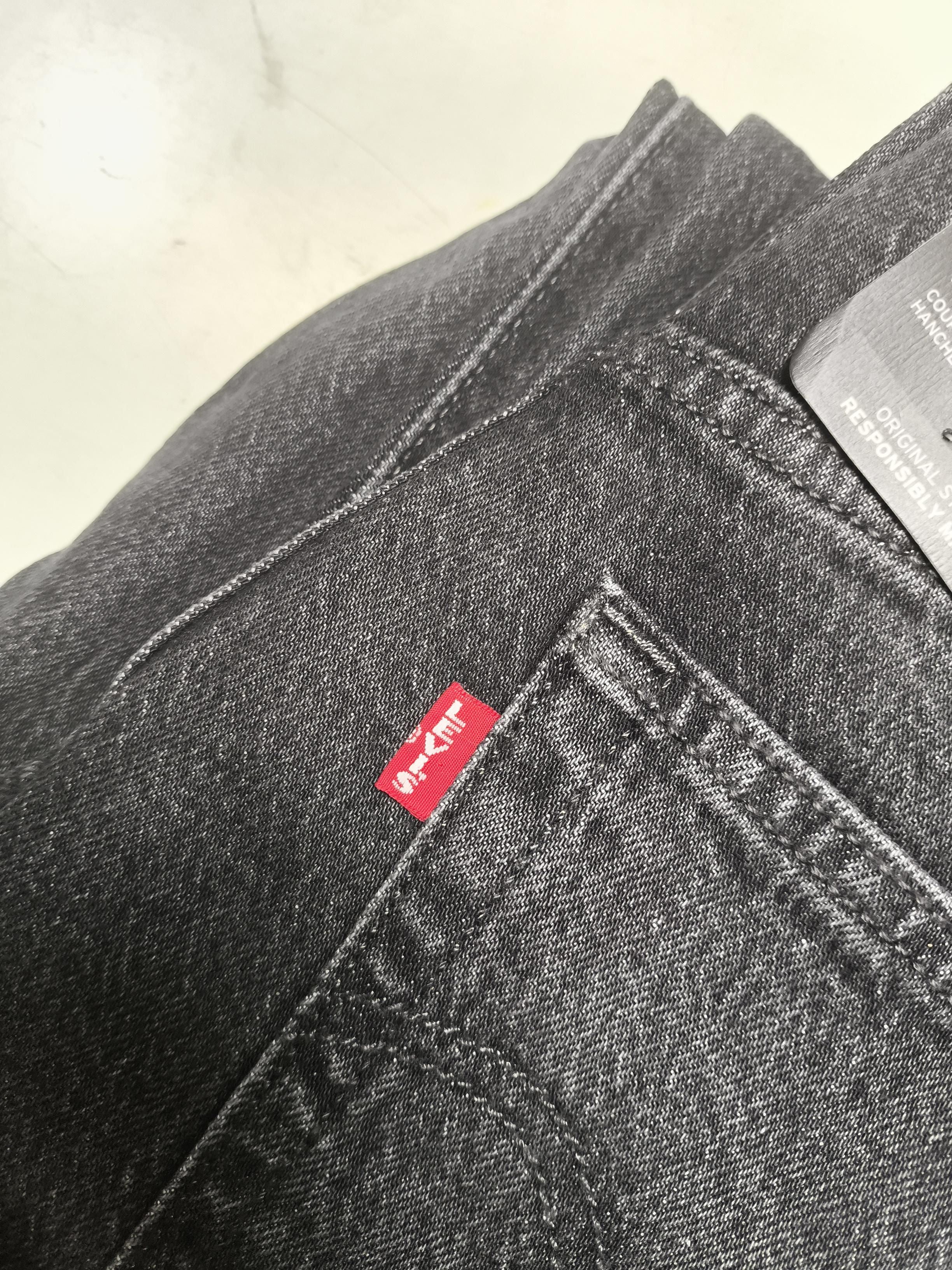 Levi’s Men's Jeans W 28 in Black Cotton with Elastane Straight - Image 5