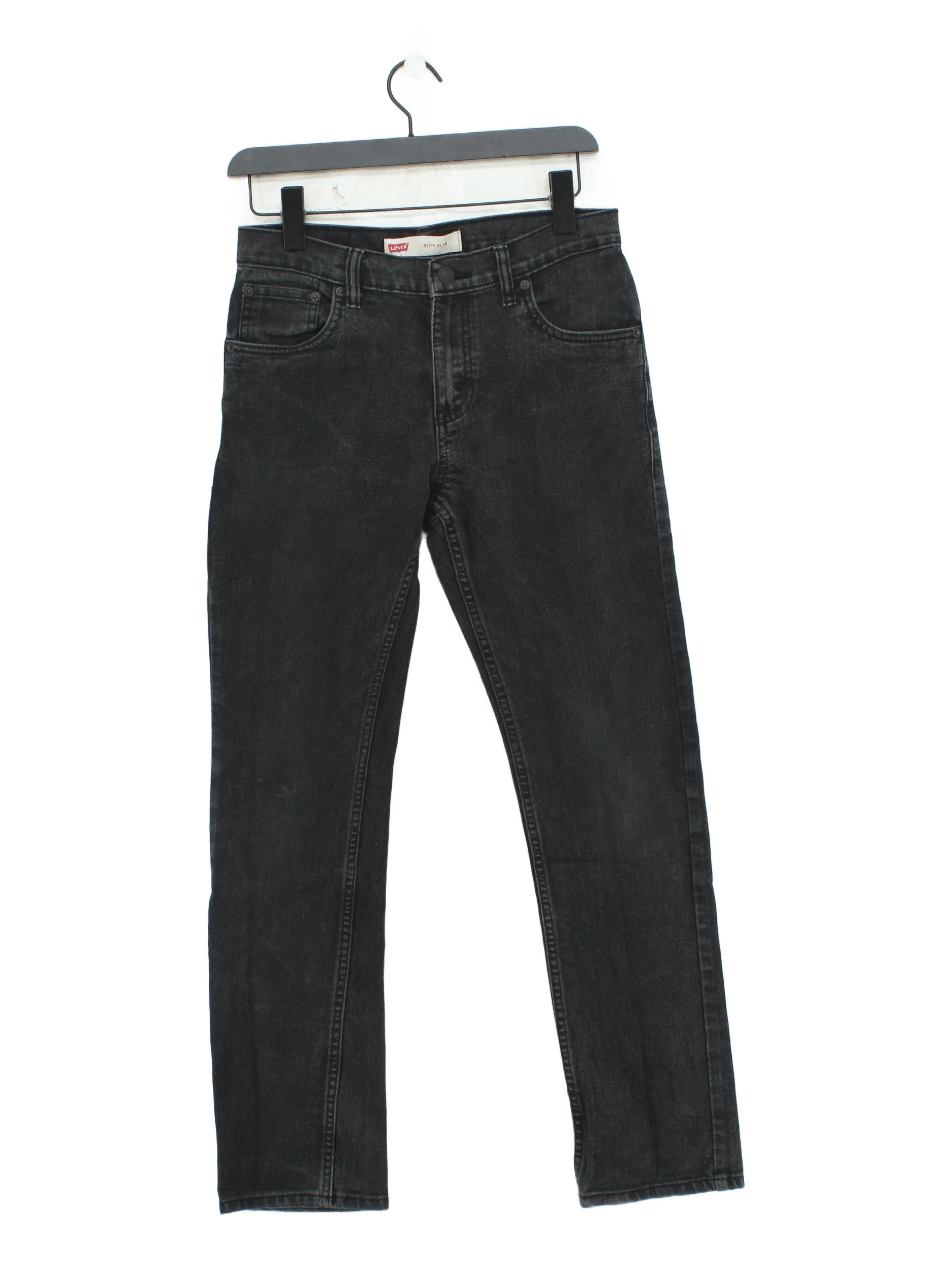 Levi’s Men's Jeans W 28 in Black Cotton with Polyester, Elastane Skinny