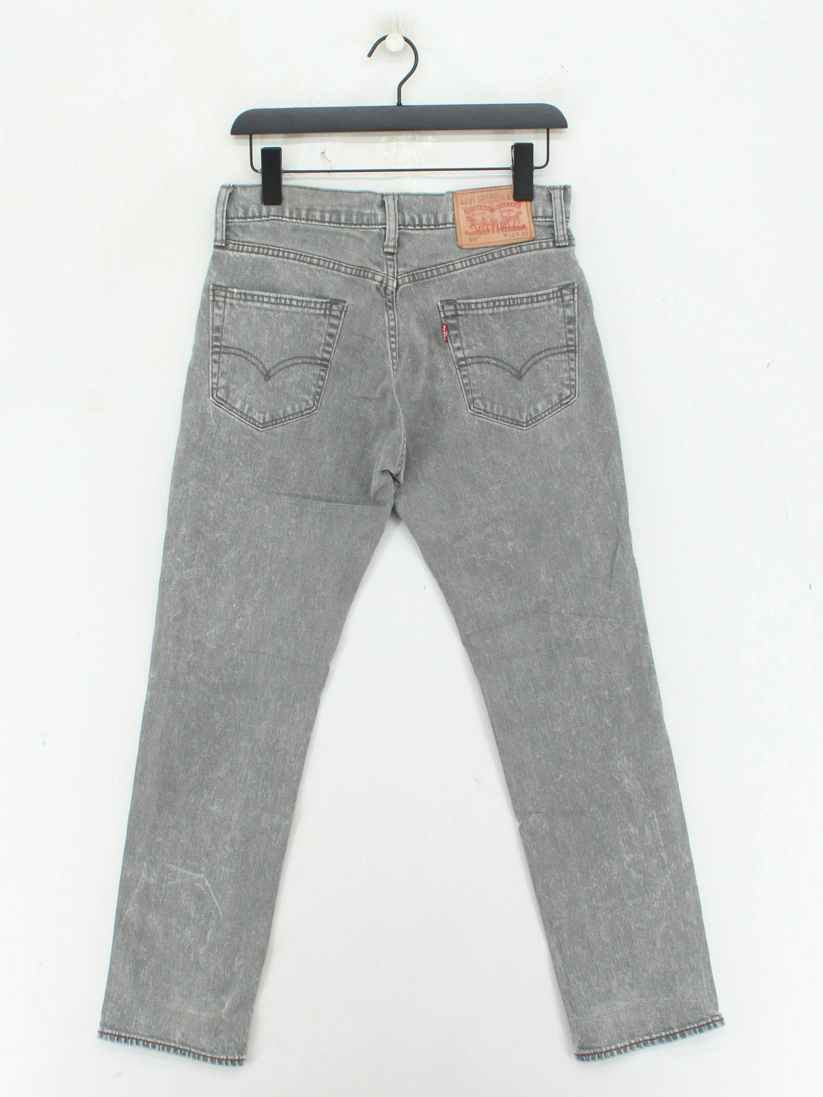 Levi’s Men's Jeans W 30 in Grey Cotton with Elastane Skinny - Image 2