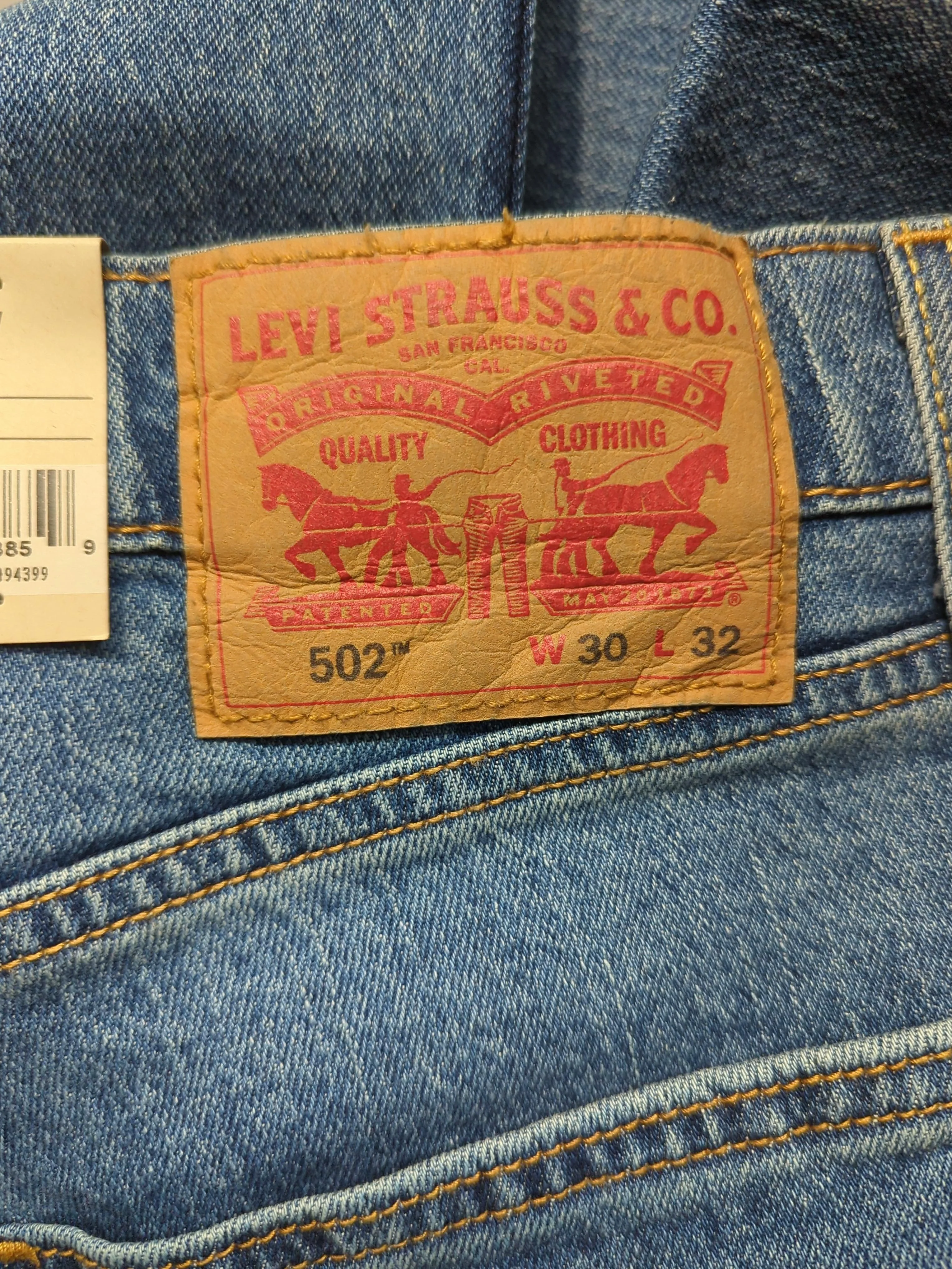 Levi’s Men's Jeans W 30 in; L 32 in Blue Cotton with Elastane Straight - Image 5
