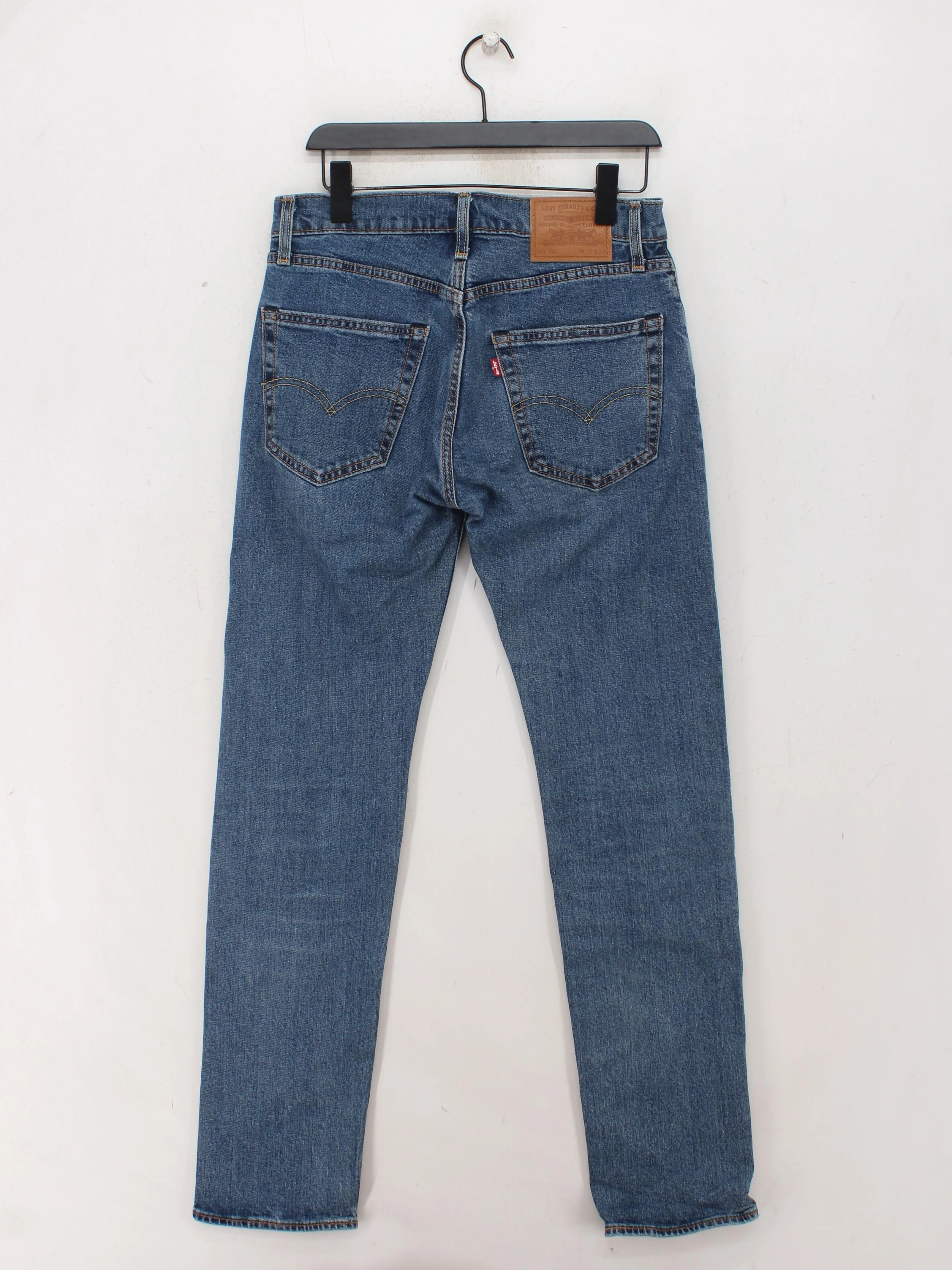 Levi’s Men's Jeans W 30 in; L 34 in Blue Cotton with Elastane Straight - Image 2