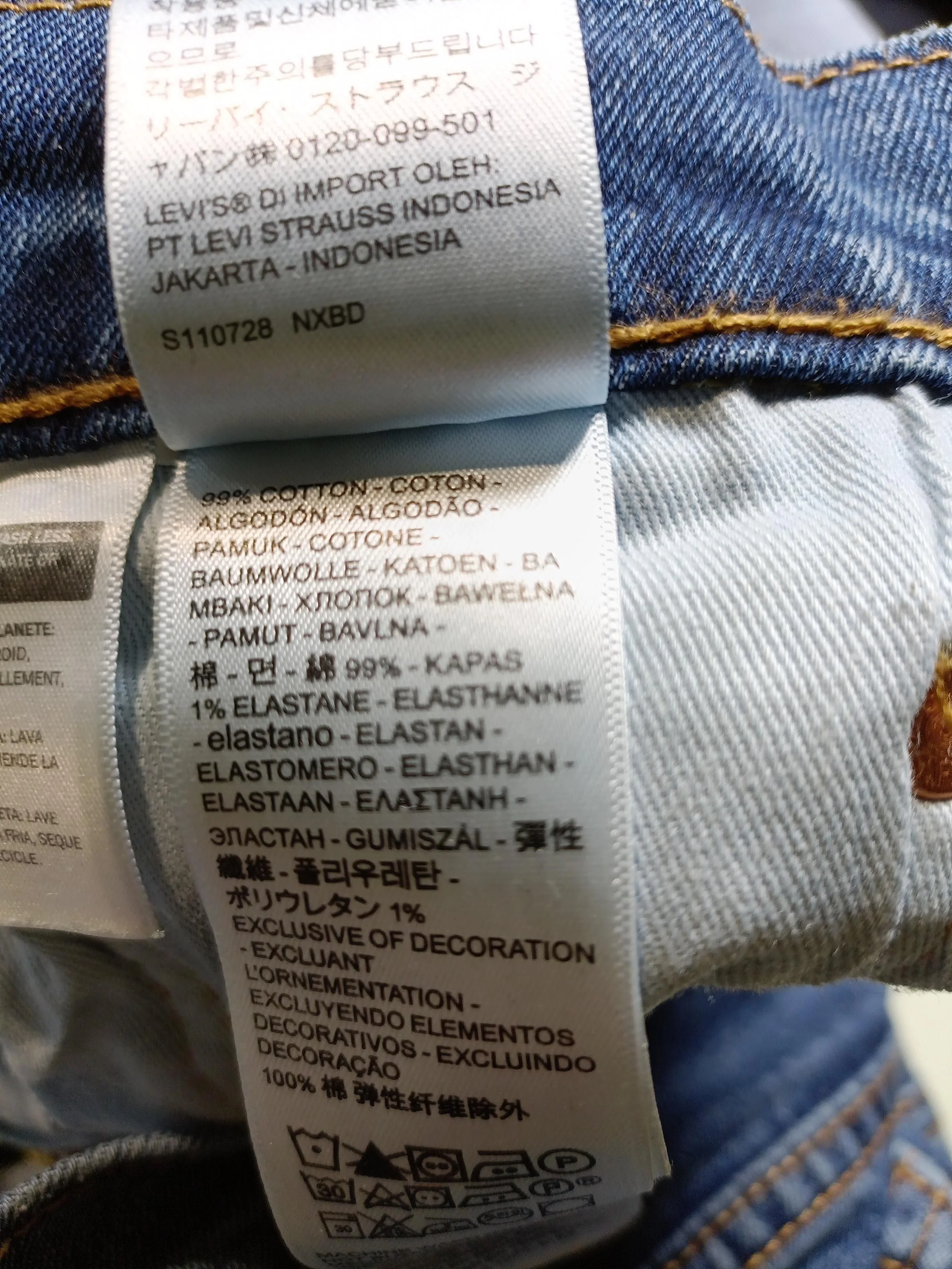 Levi’s Men's Jeans W 30 in; L 34 in Blue Cotton with Elastane Straight - Image 6