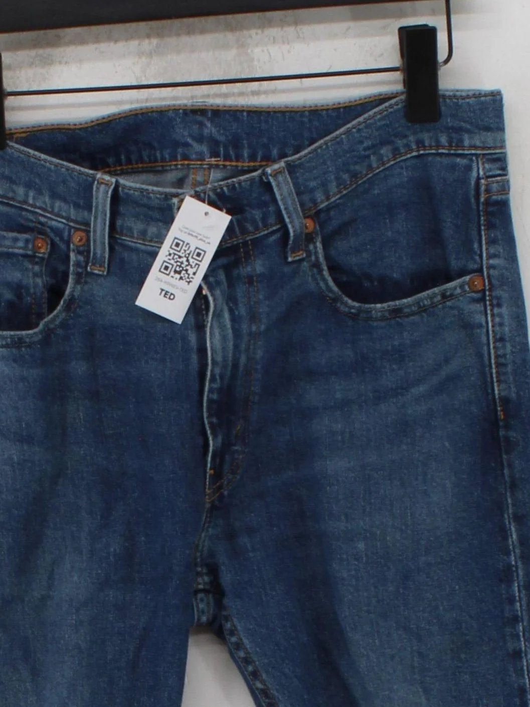 Levi’s Men's Jeans W 33 in Blue Cotton with Elastane Skinny - Image 3