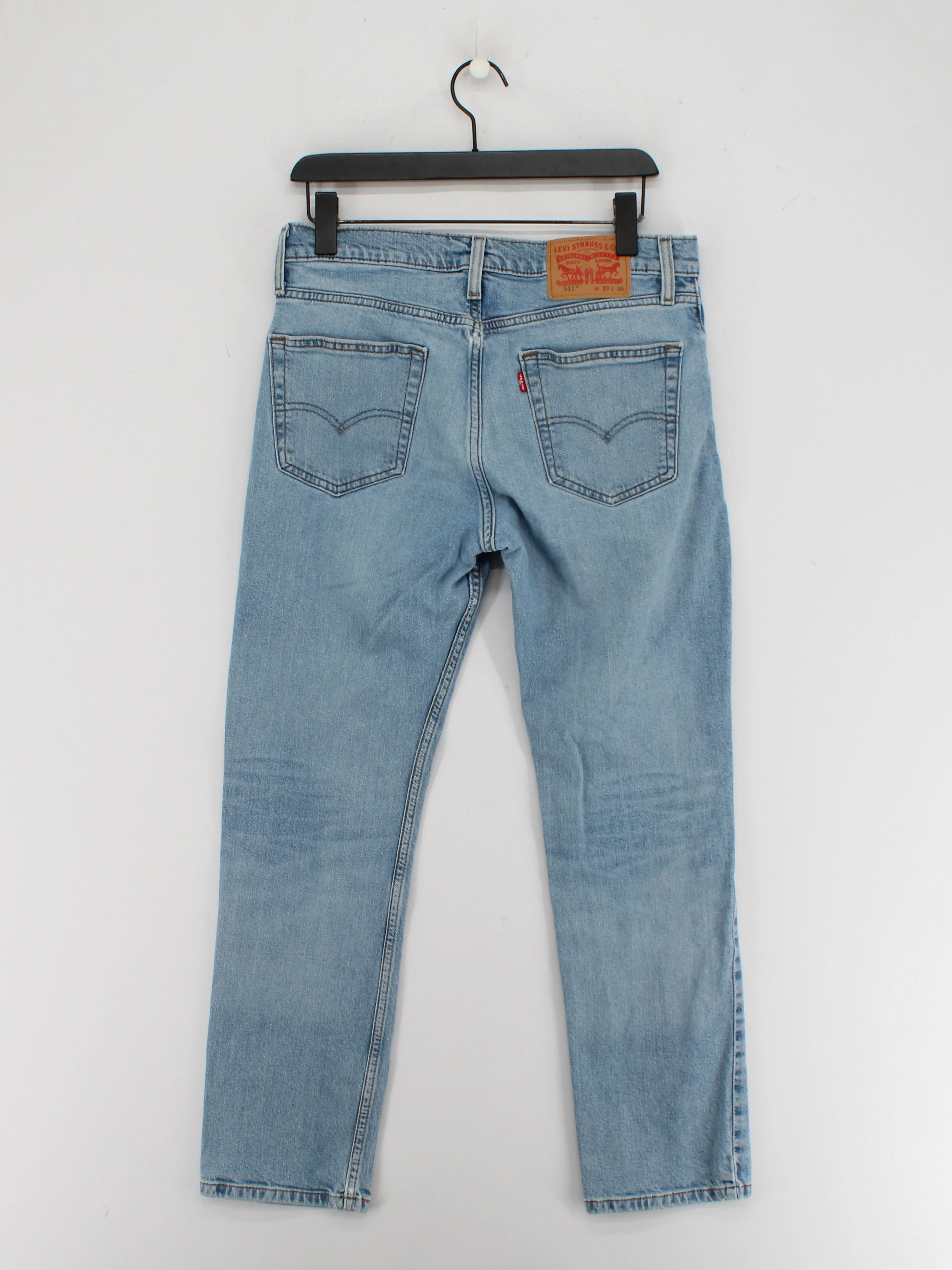 Levi’s Men's Jeans W 33 in Blue Cotton with Lyocell Modal, Elastane Straight - Image 2