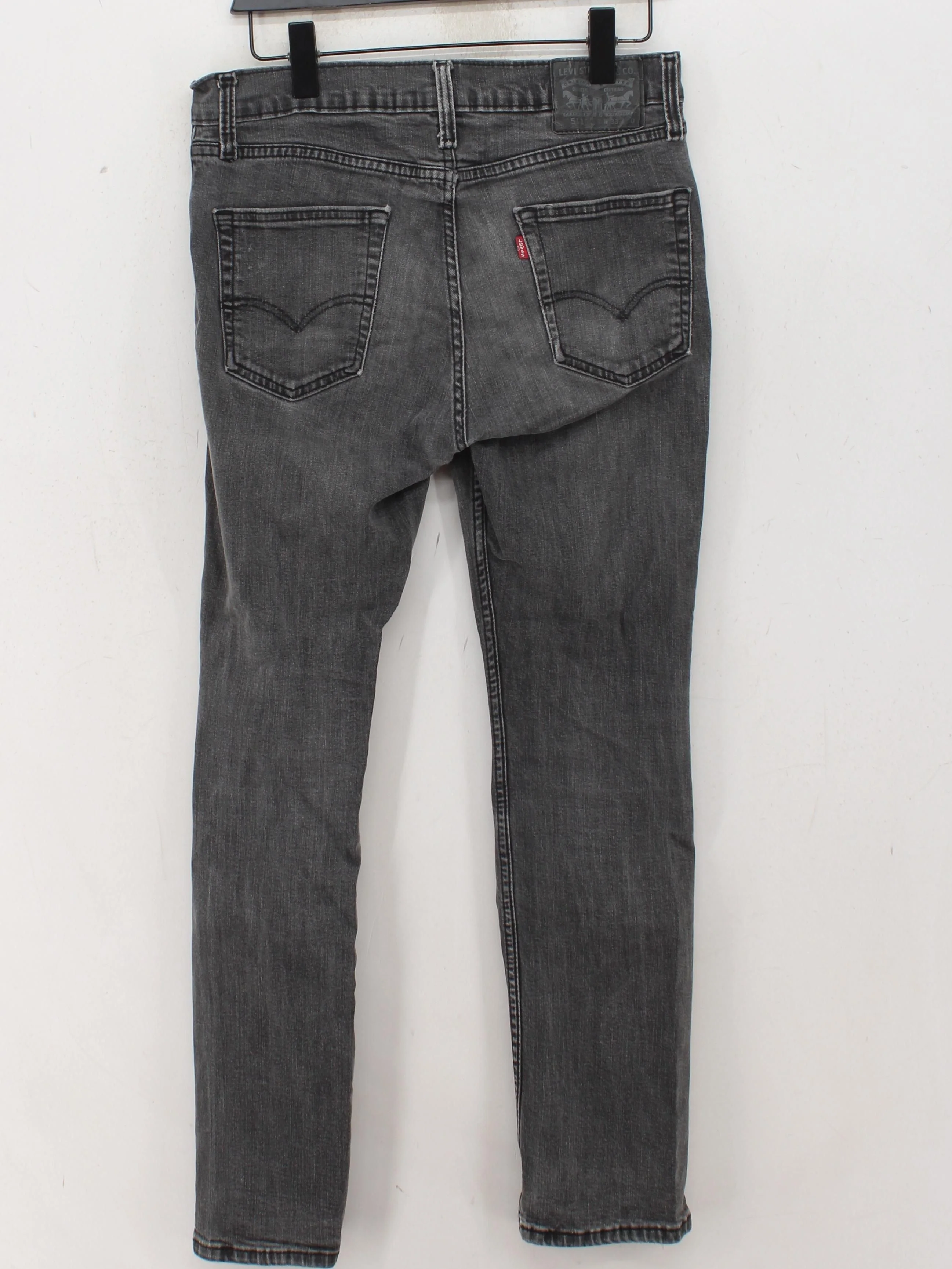 Levi’s Men's Jeans W 33 in; L 30 in Grey Cotton with Elastane Straight - Image 2