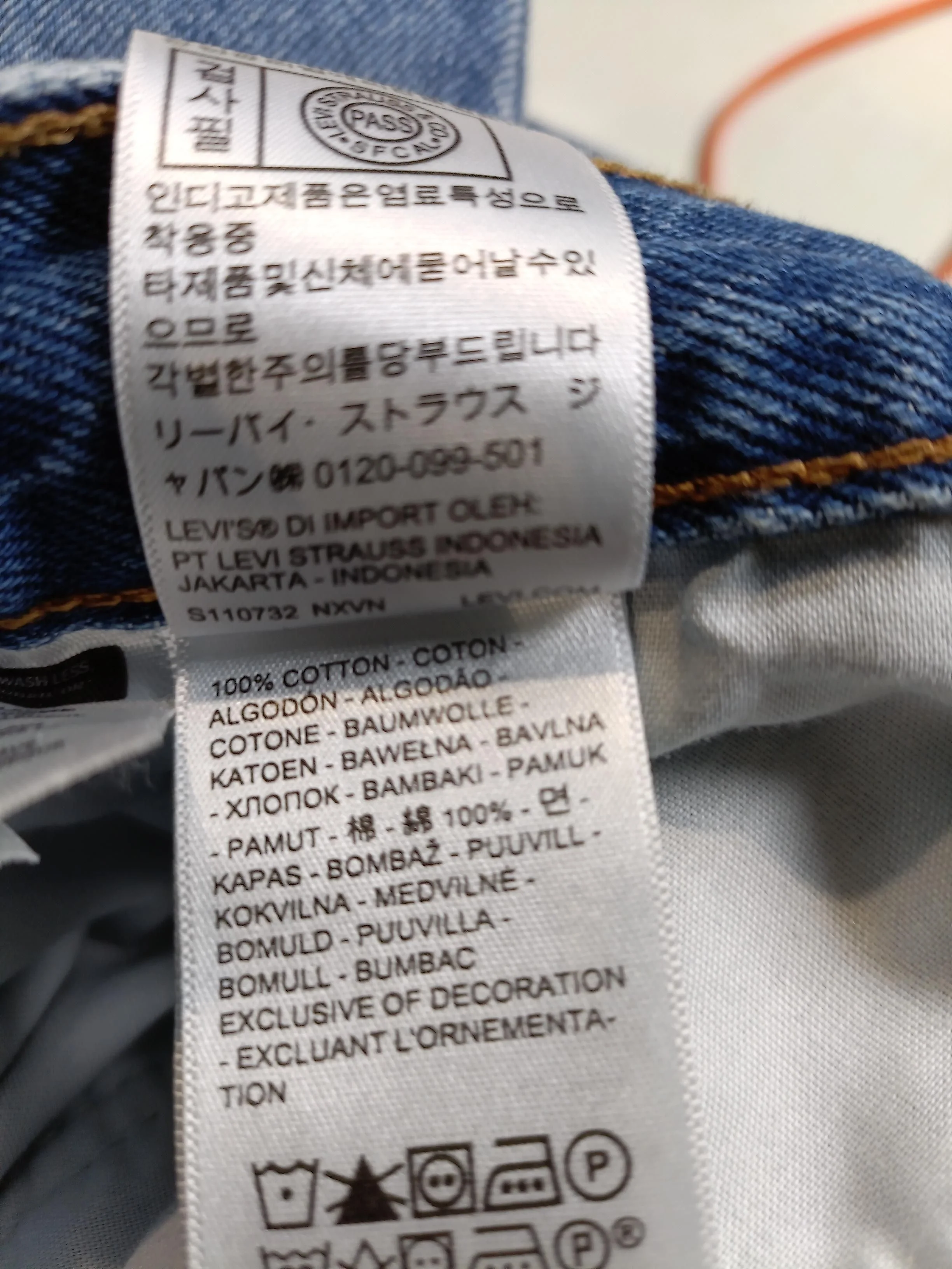 Levi’s Men's Jeans W 34 in Blue 100% Cotton Wide-Leg - Image 6