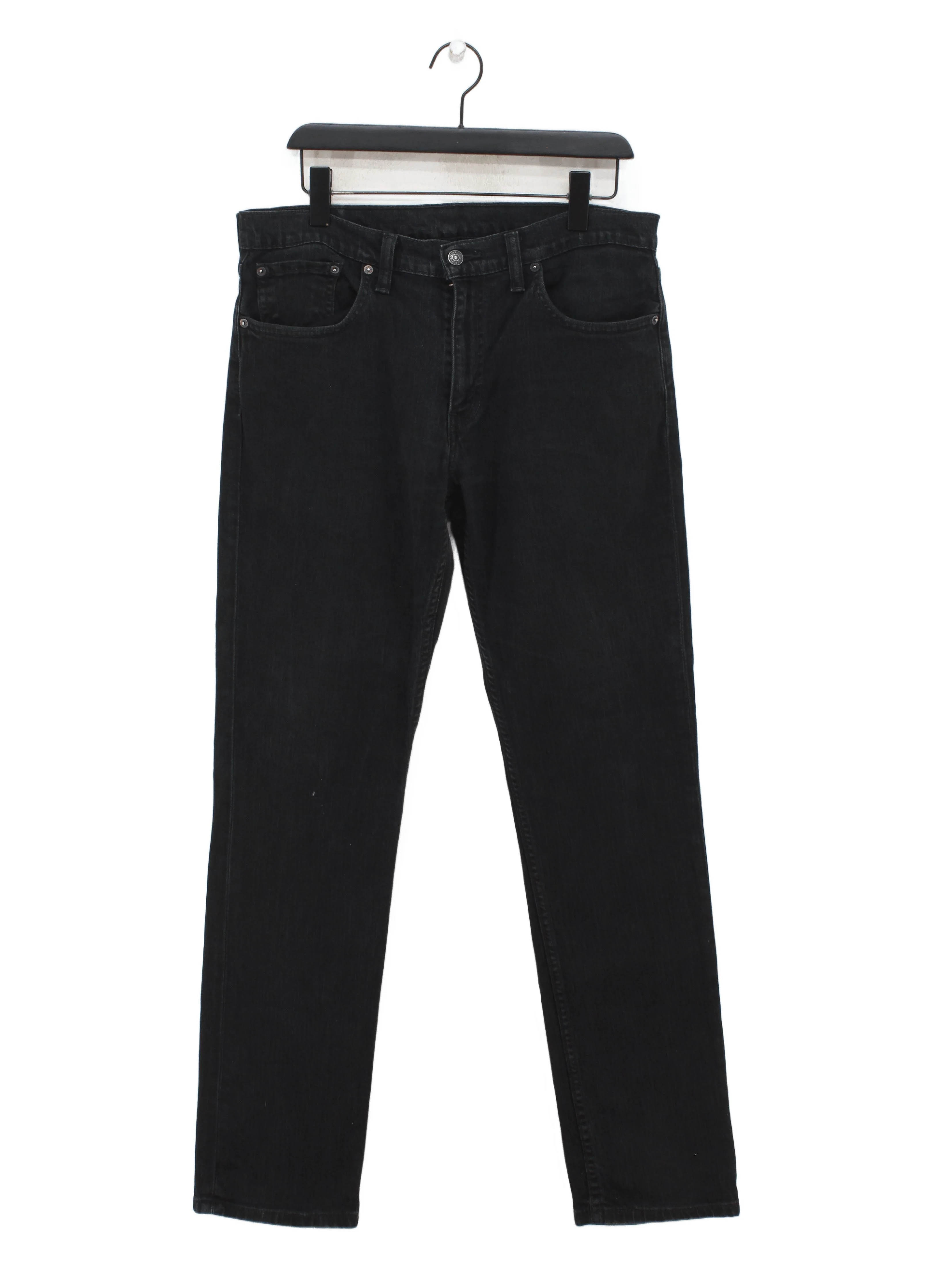Levi’s Men's Jeans W 34 in; L 32 in Black Cotton with Elastane Straight