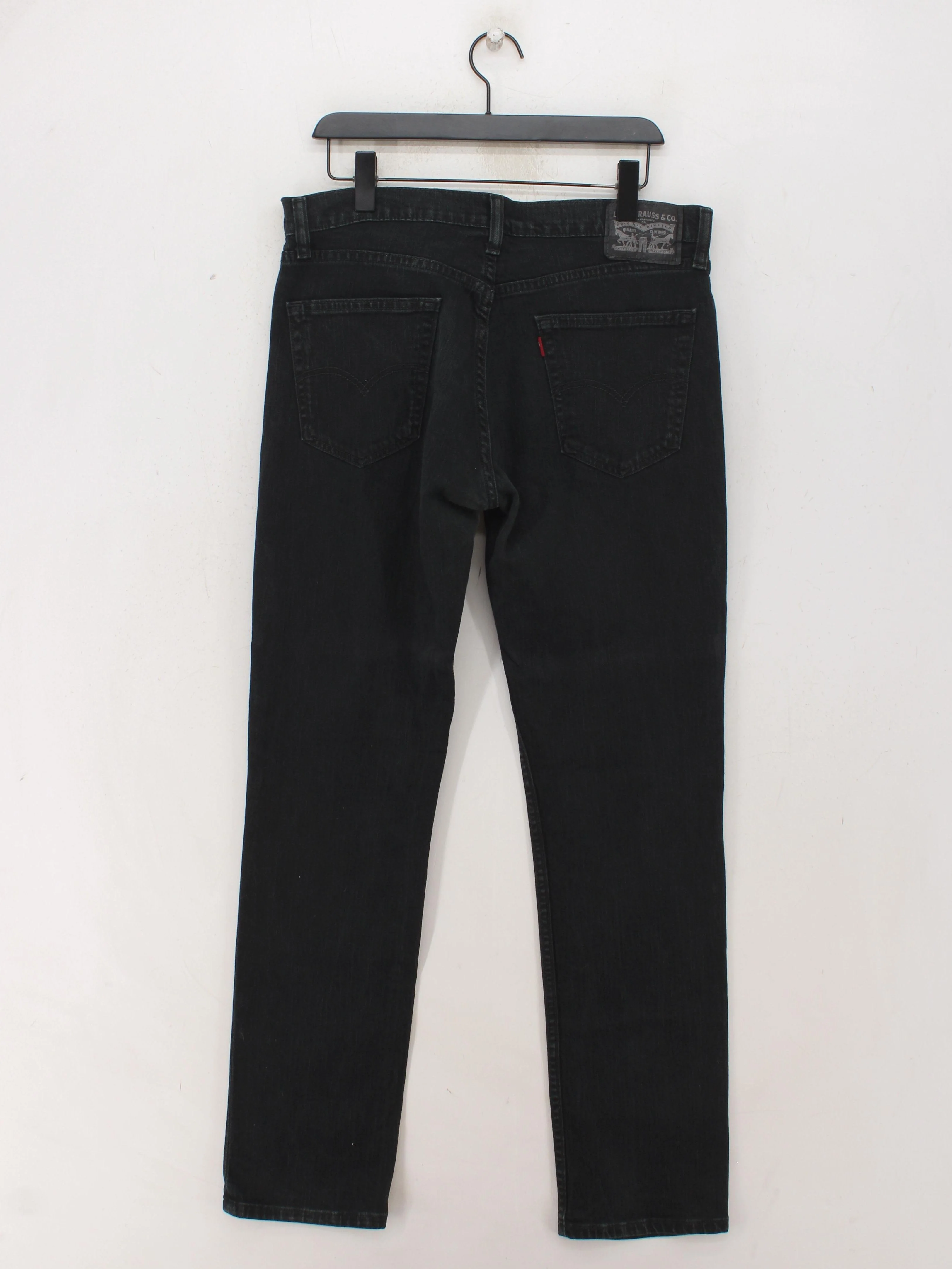 Levi’s Men's Jeans W 34 in; L 32 in Black Cotton with Elastane Straight - Image 2