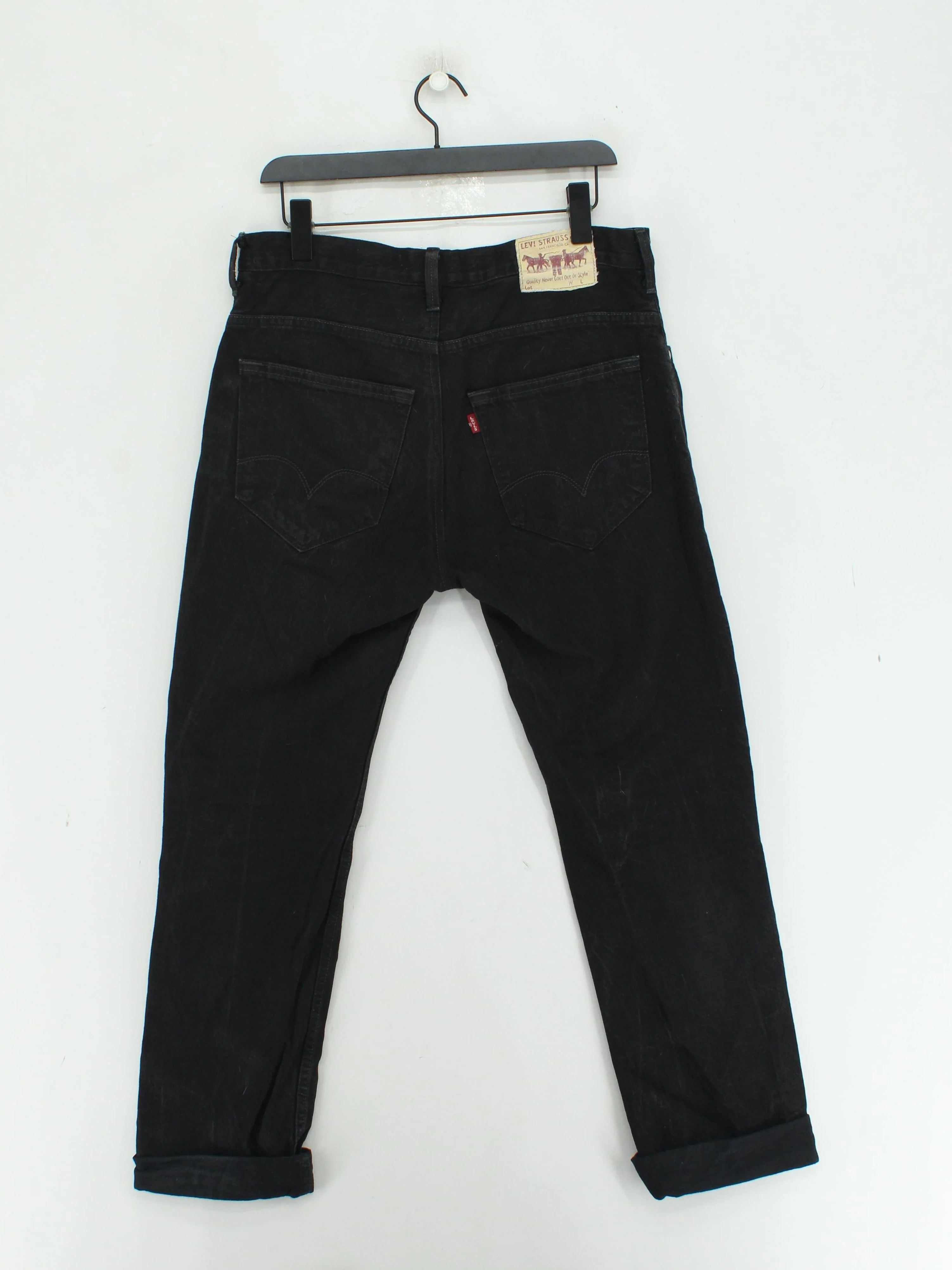 Levi’s Men's Jeans W 36 in Black 100% Cotton Straight - Image 2