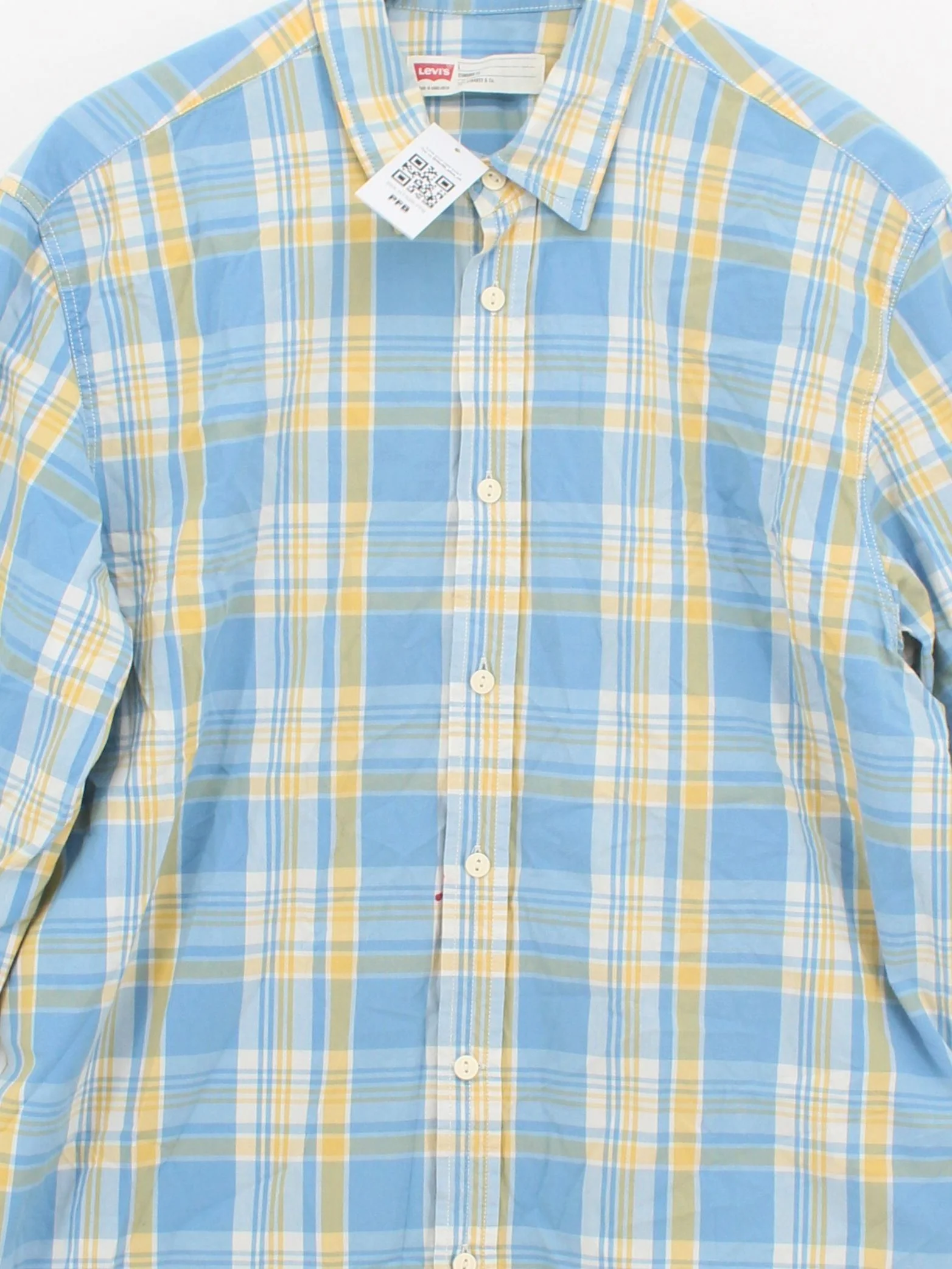 Levi’s Men's Shirt L Multi Checkered 100% Cotton Basic - Image 3