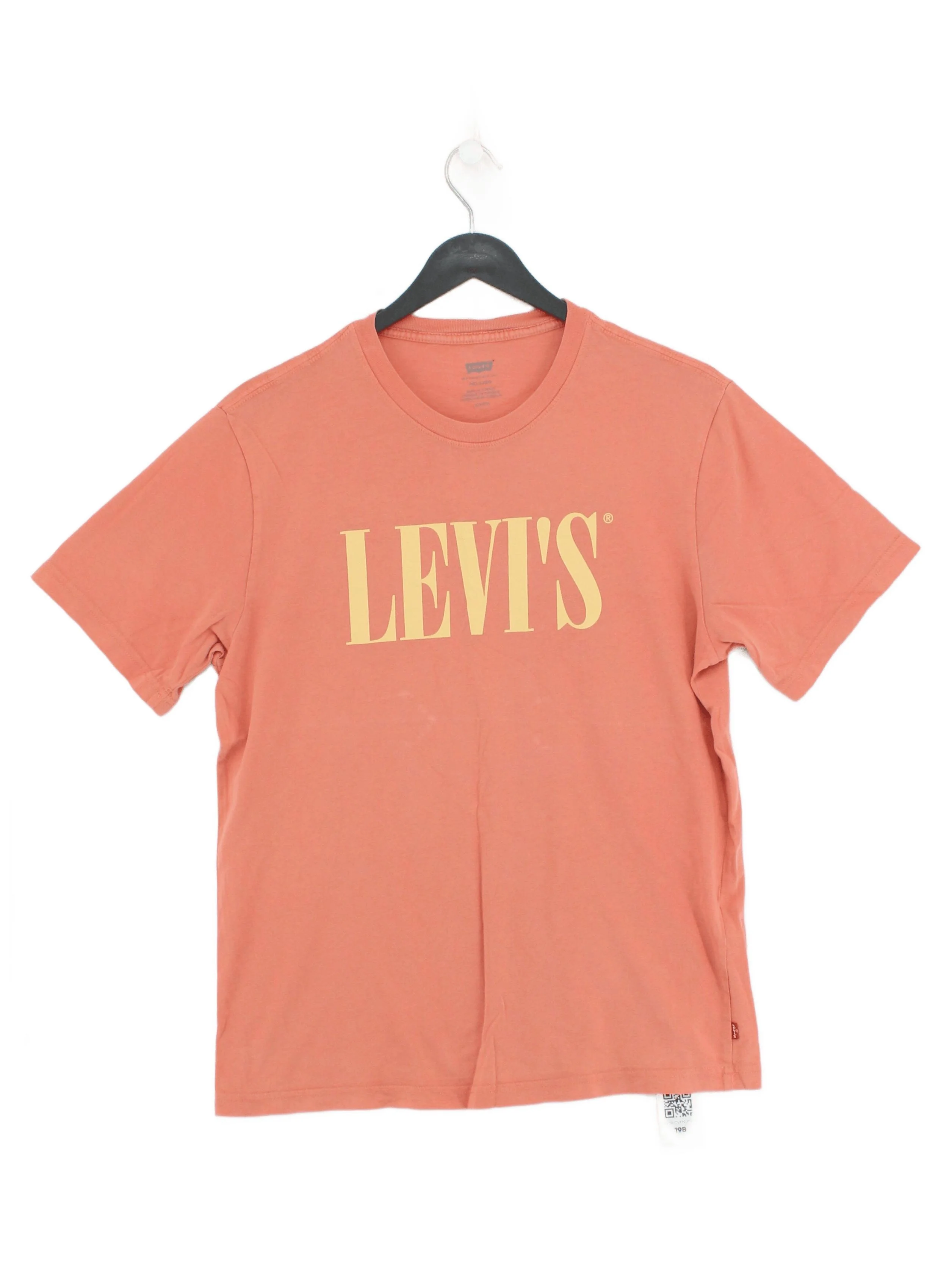 Levi’s Men's T-Shirt S Orange Graphic 100% Cotton Basic