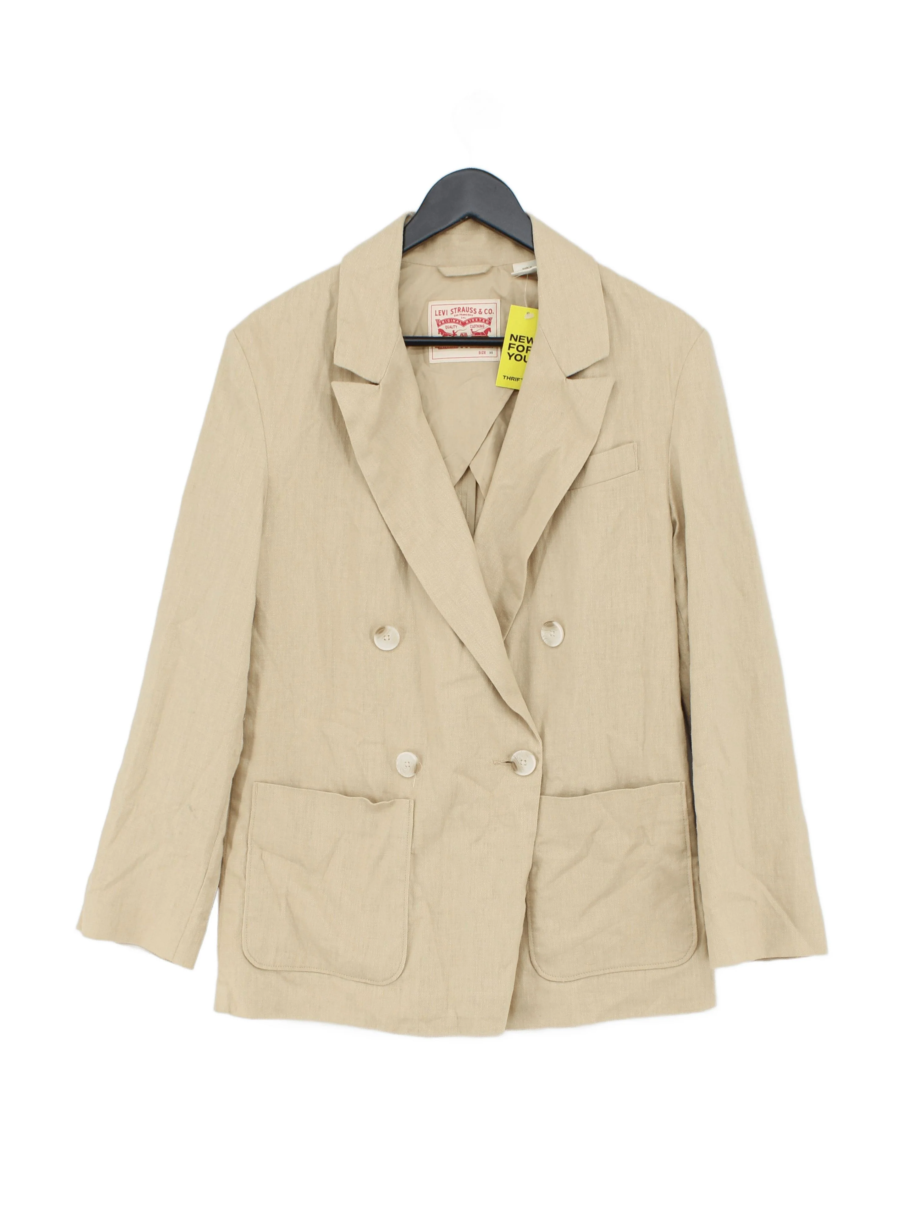 Levi’s Women's Blazer XS Tan Linen with Cotton Overcoat