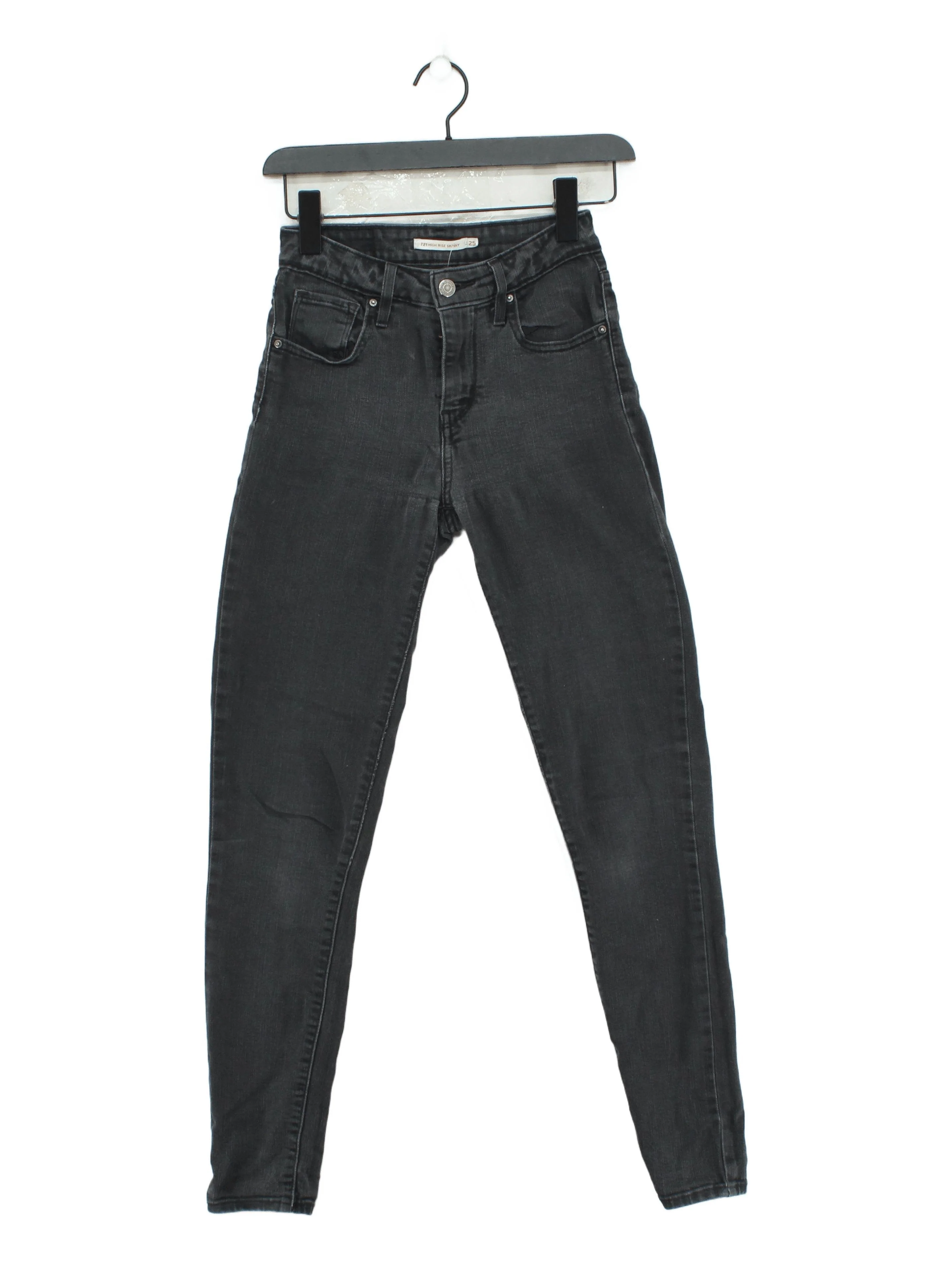 Levi’s Women's Jeans W 25 in Black Cotton with Polyester, Viscose Skinny