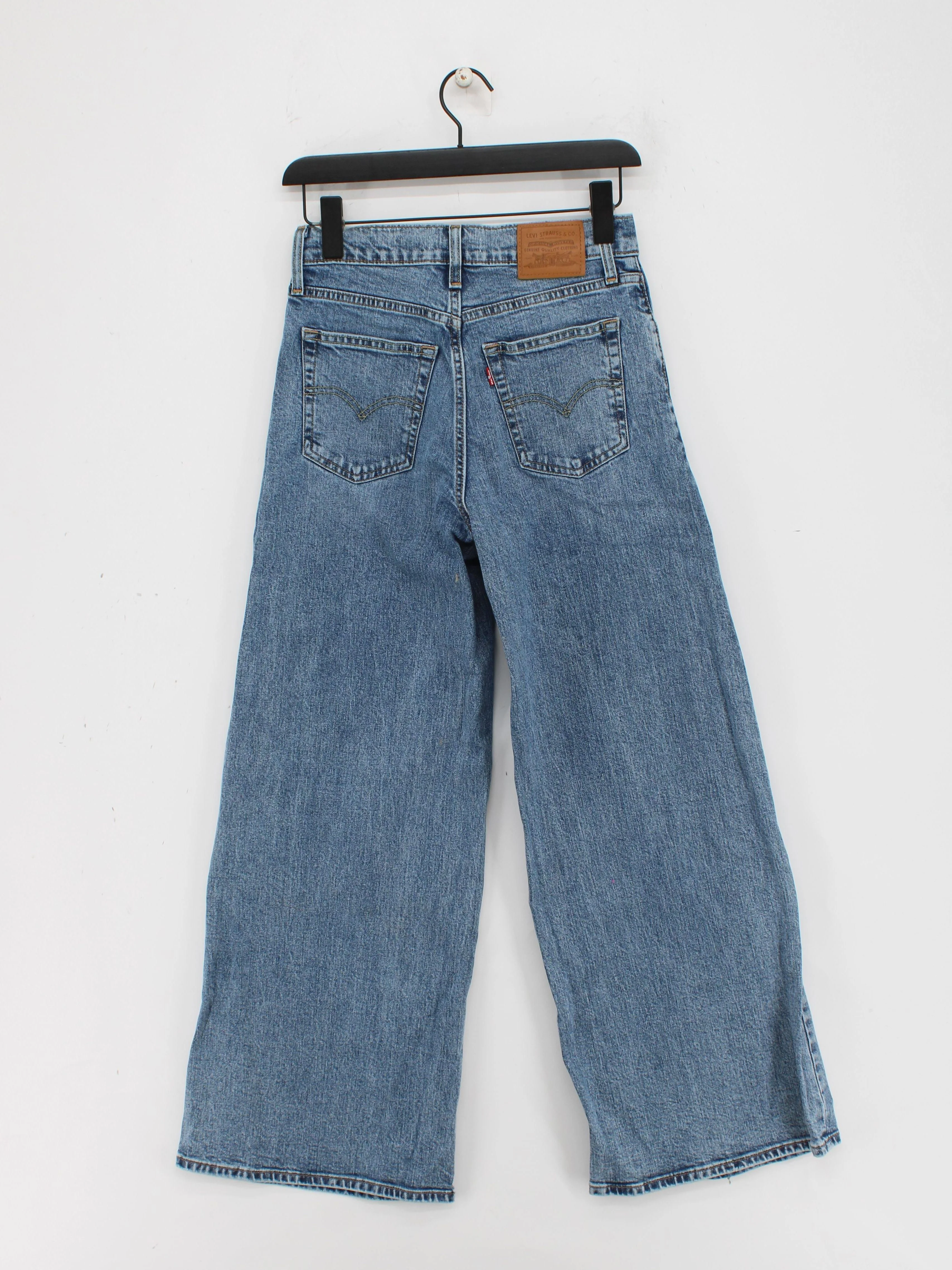 Levi’s Women's Jeans W 27 in Blue Cotton with Elastane Wide-Leg - Image 2