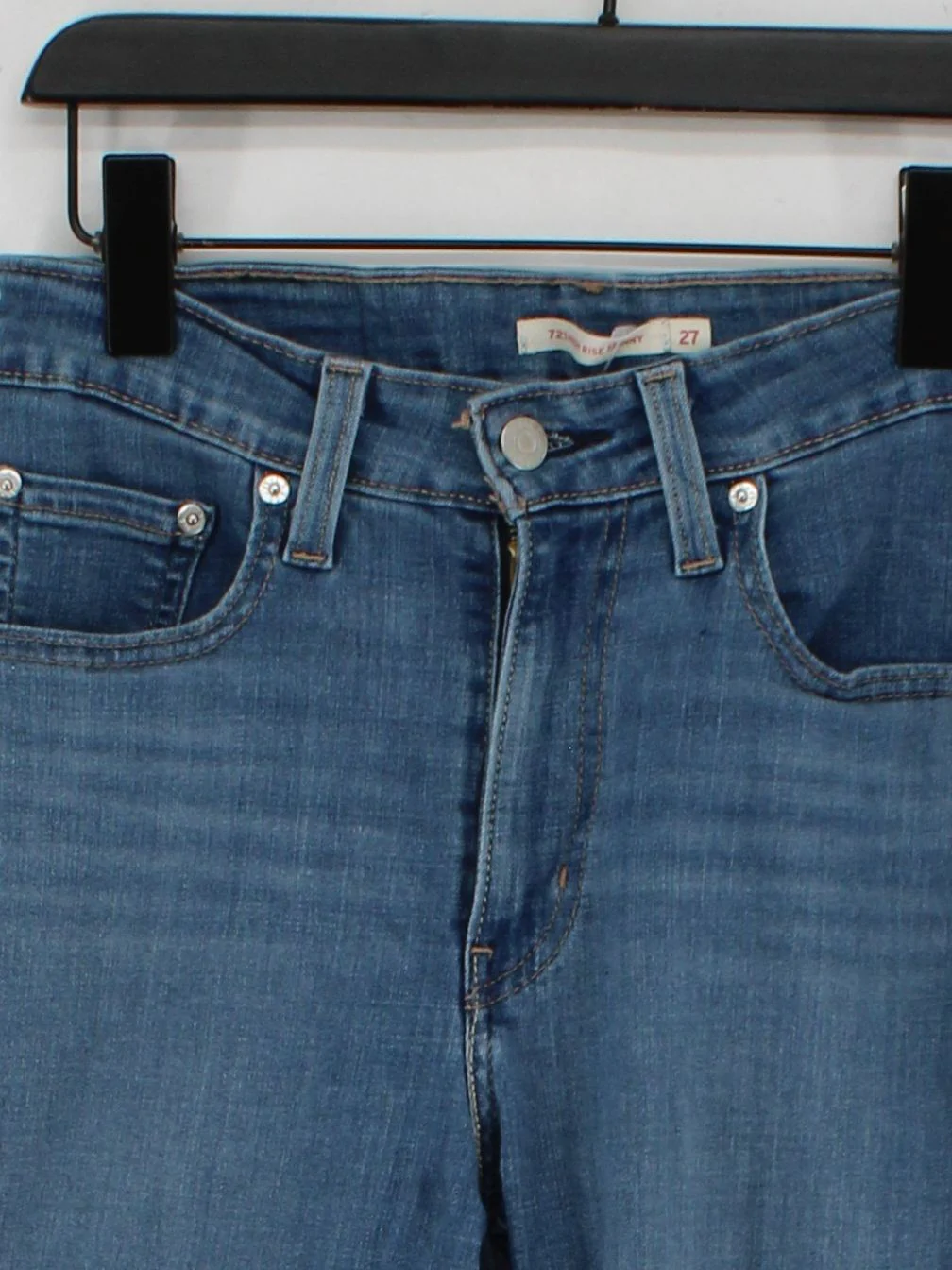 Levi’s Women's Jeans W 27 in Blue Cotton with Viscose, Polyester Skinny - Image 3