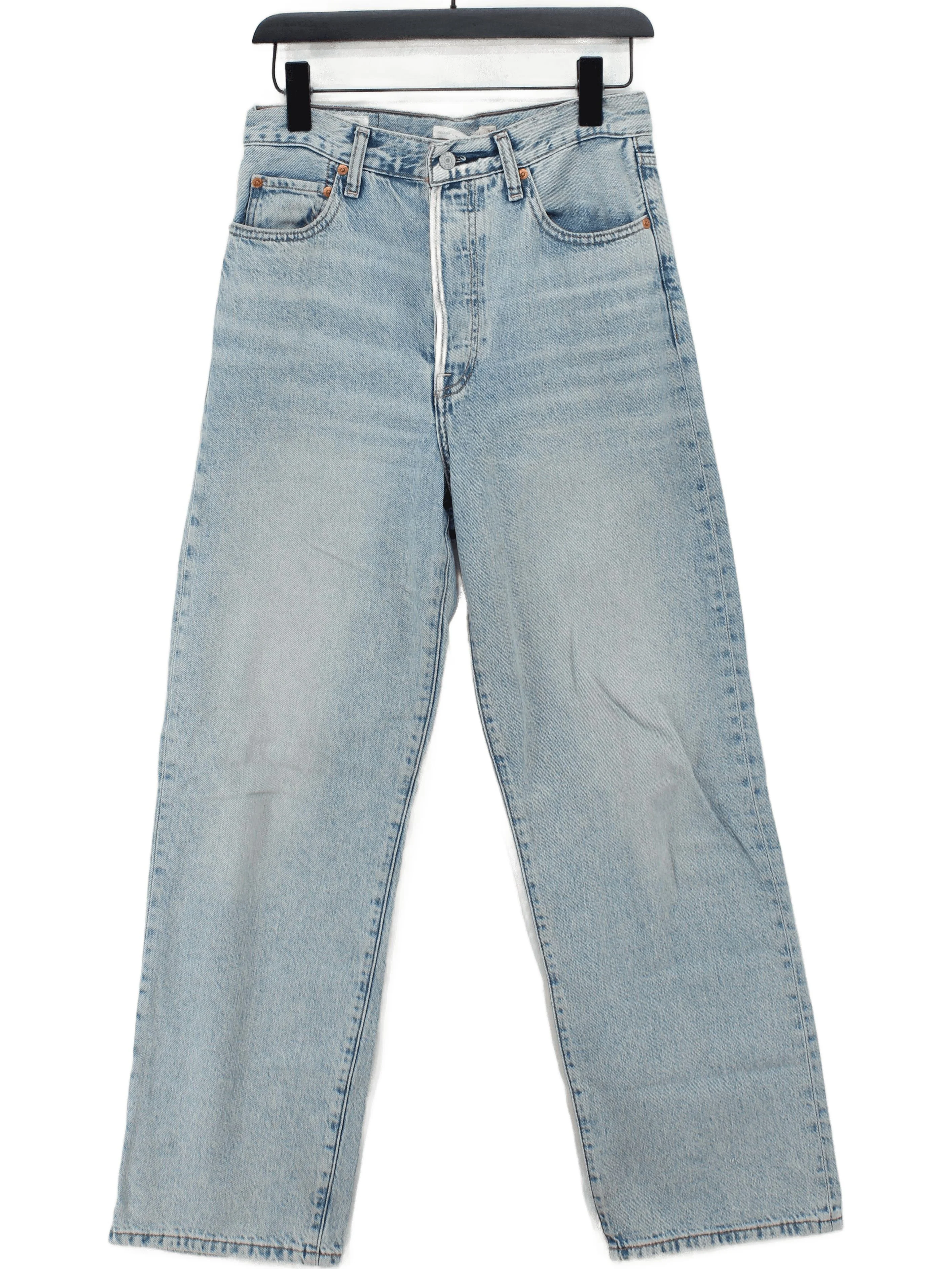 Levi’s Women's Jeans W 28 in Blue 100% Cotton Wide-Leg