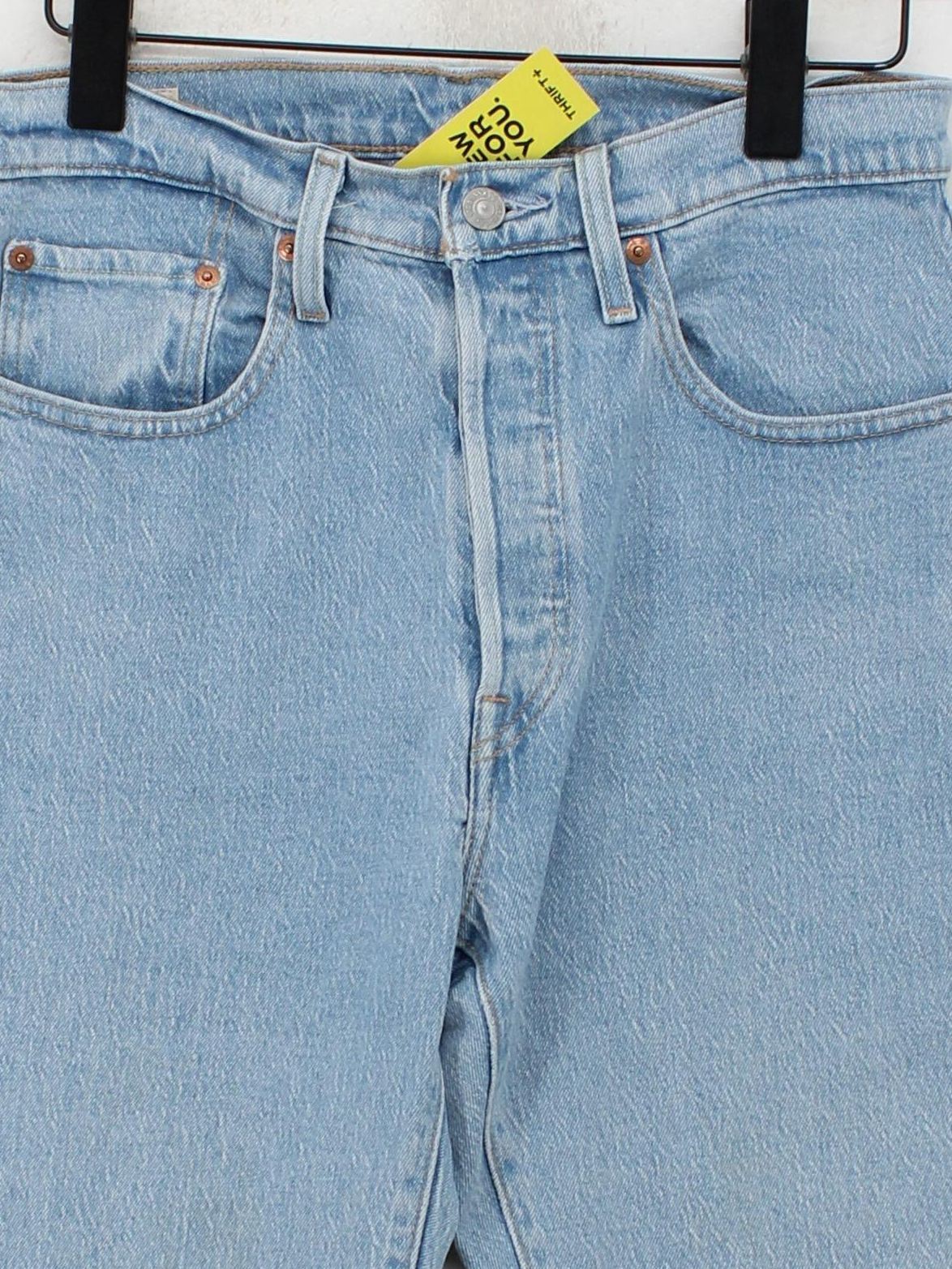 Levi’s Women's Jeans W 28 in; L 30 in Blue Cotton with Elastane Straight - Image 3