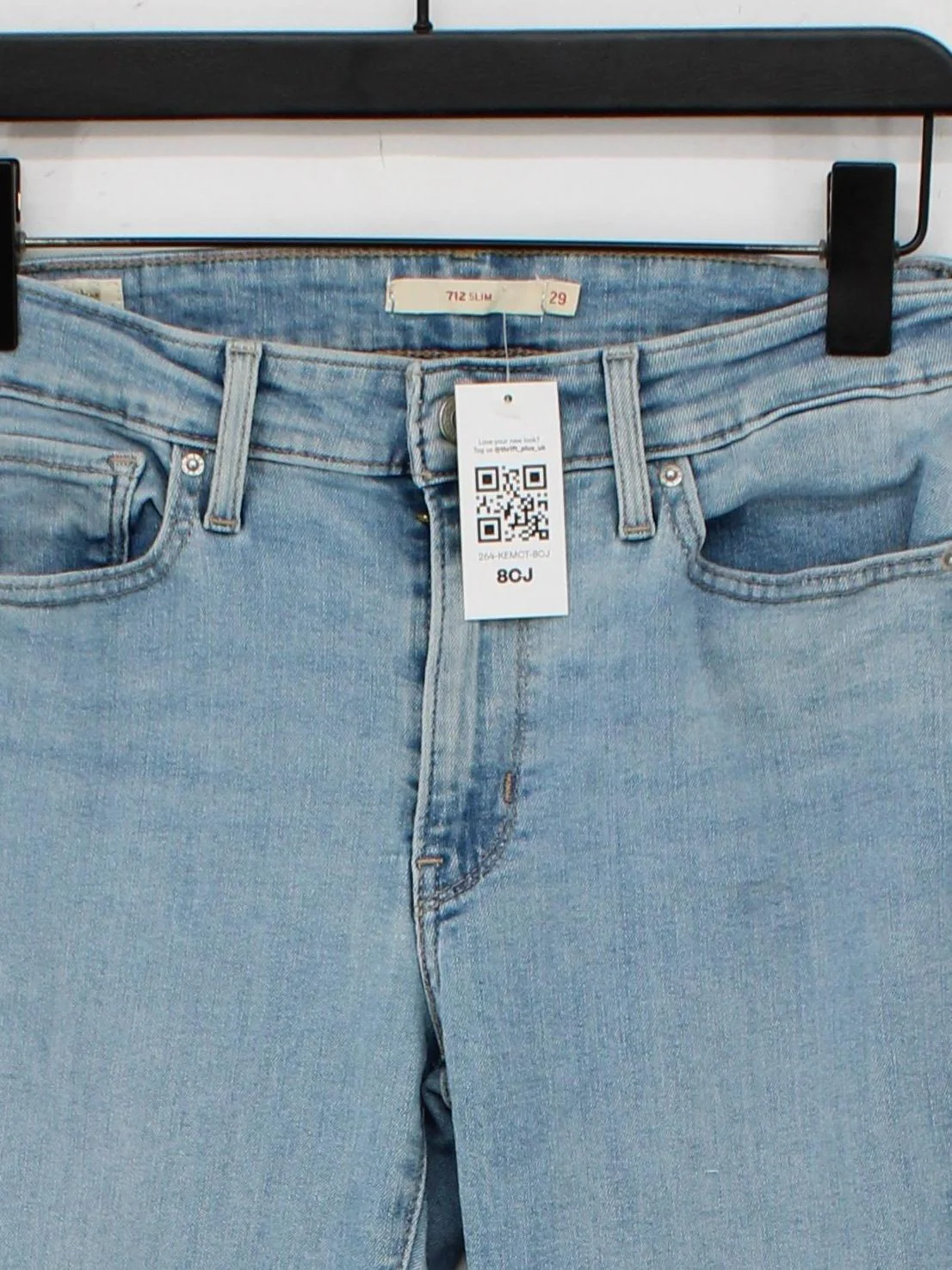 Levi’s Women's Jeans W 29 in Blue Cotton with Polyester, Elastane Skinny - Image 3