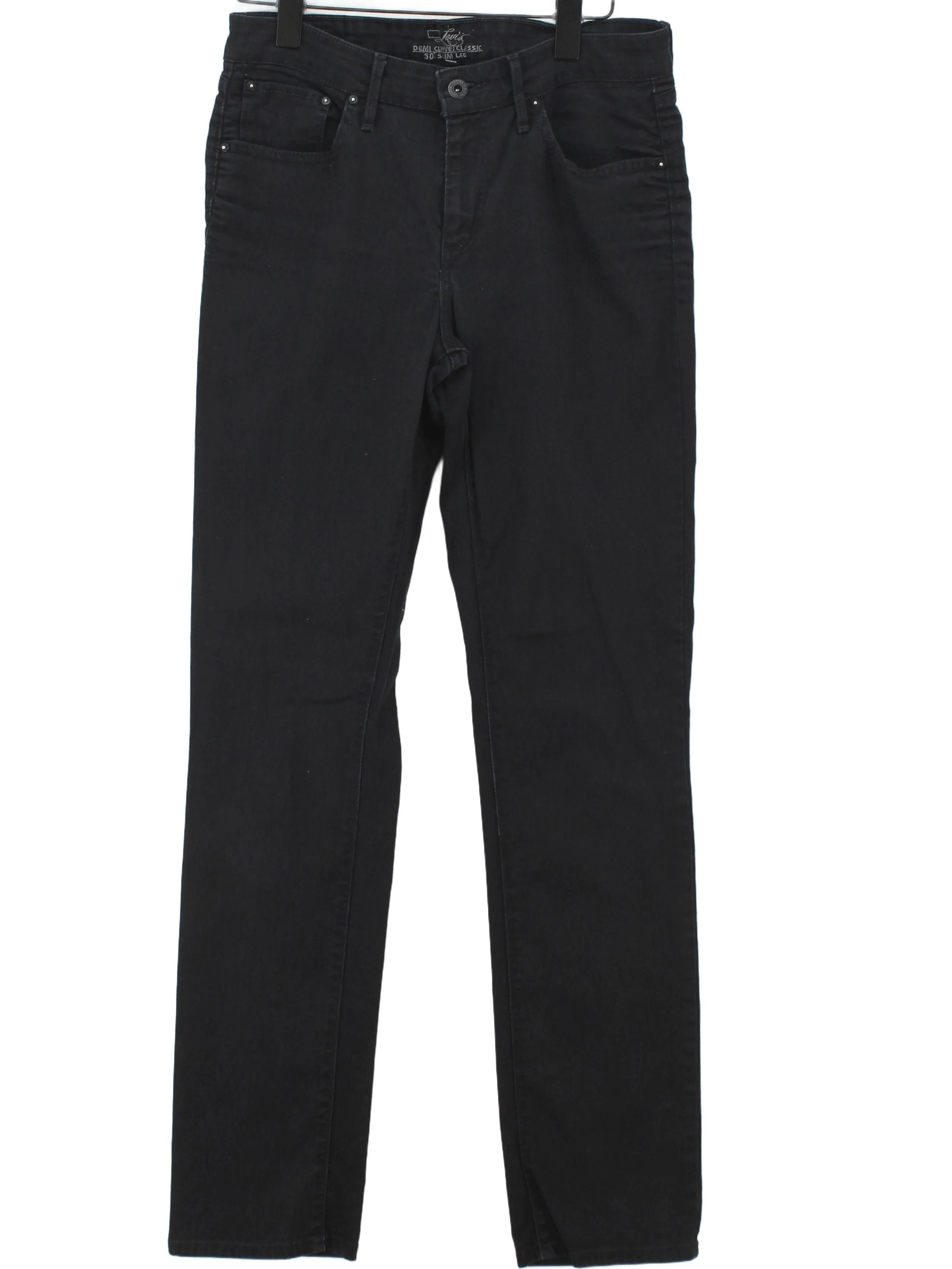 Levi’s Women's Jeans W 30 in; L 34 in Black Cotton with Elastane Skinny