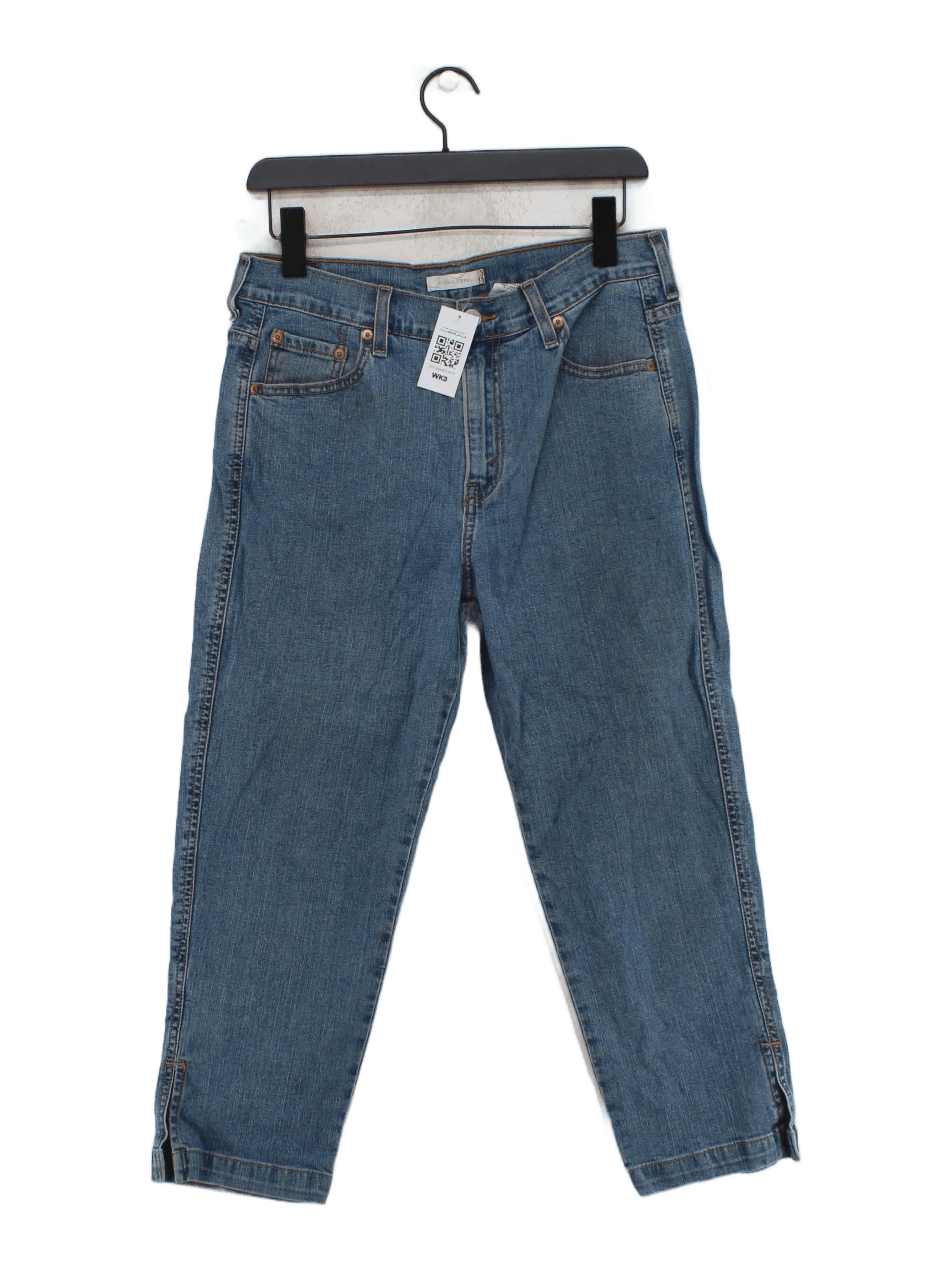 Levi’s Women's Jeans W 32 in Blue Cotton with Spandex Cropped