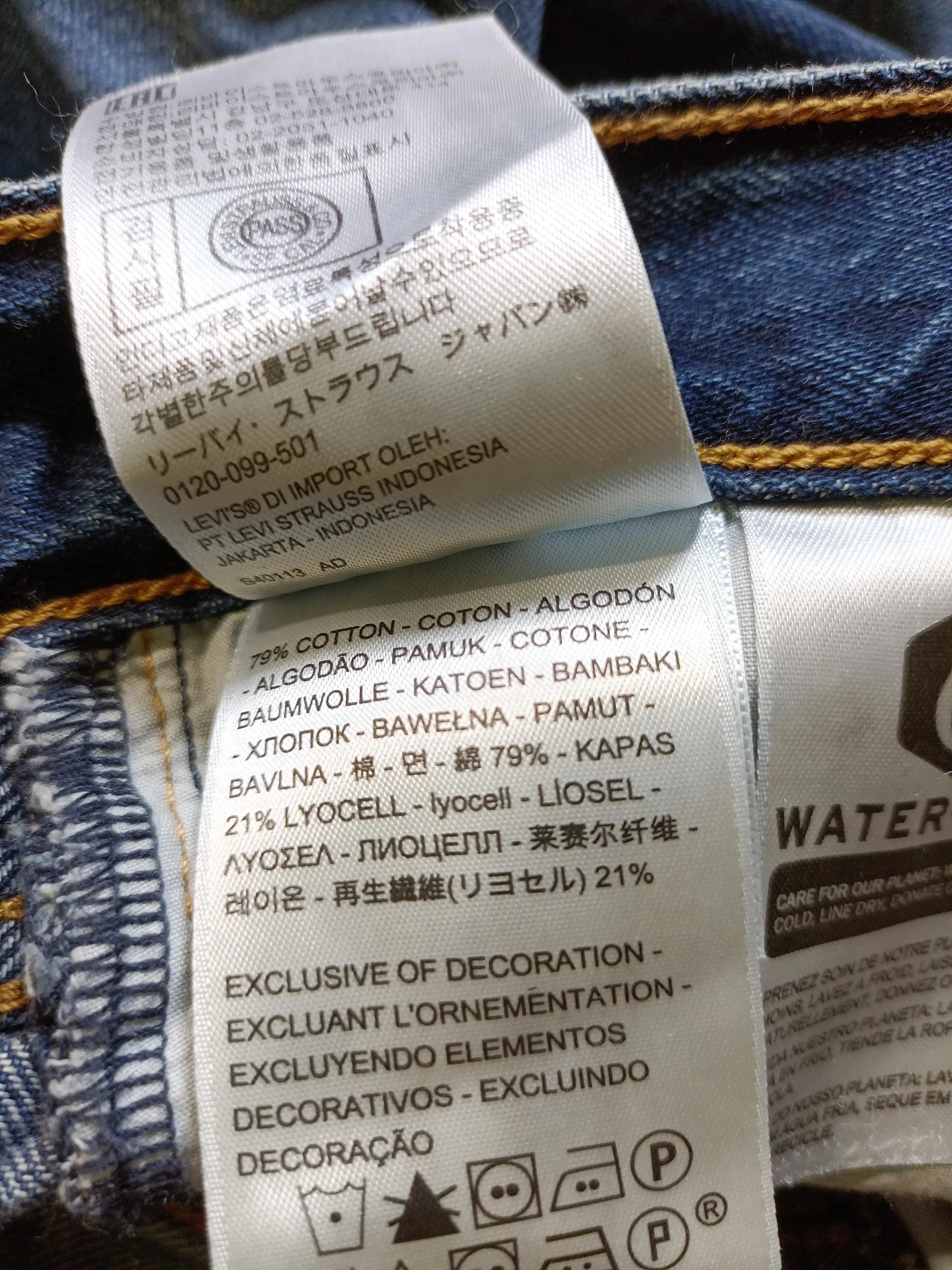 Levi’s Women's Shorts W 25 in Blue Cotton with Lyocell Modal Cut-Off - Image 6