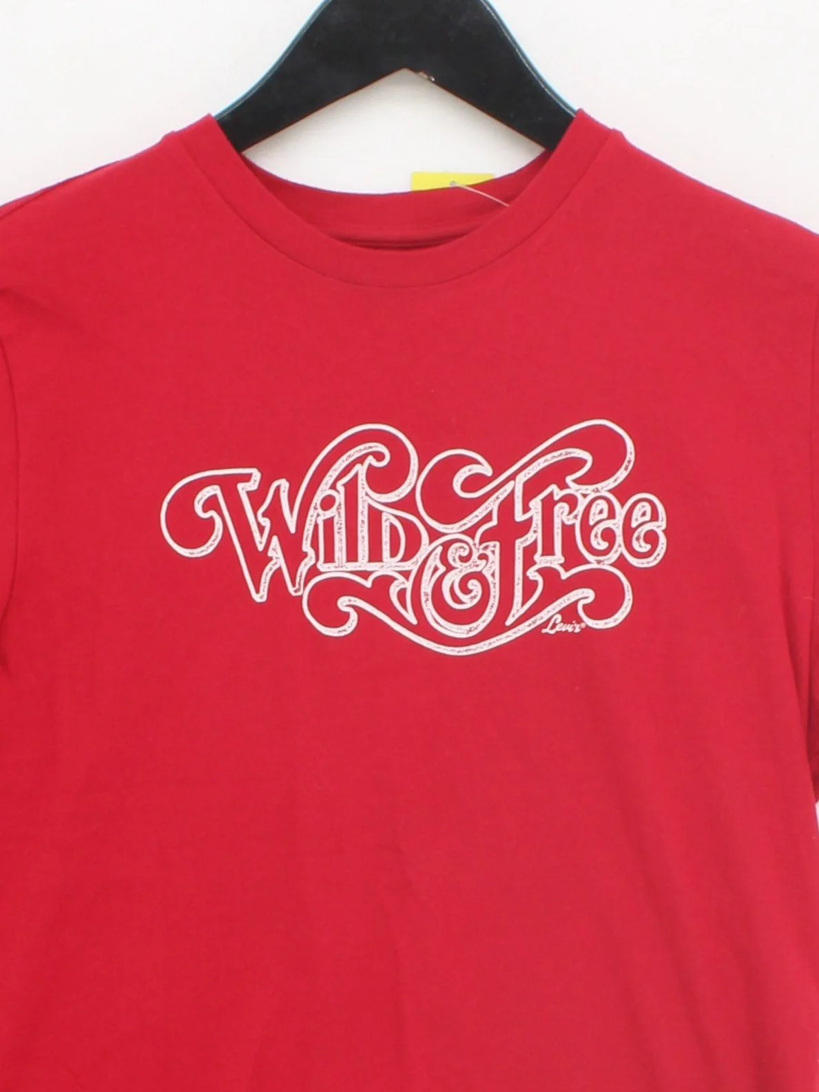 Levi’s Women's T-Shirt XS Red Graphic 100% Cotton Short Sleeve Round Neck Basic - Image 3