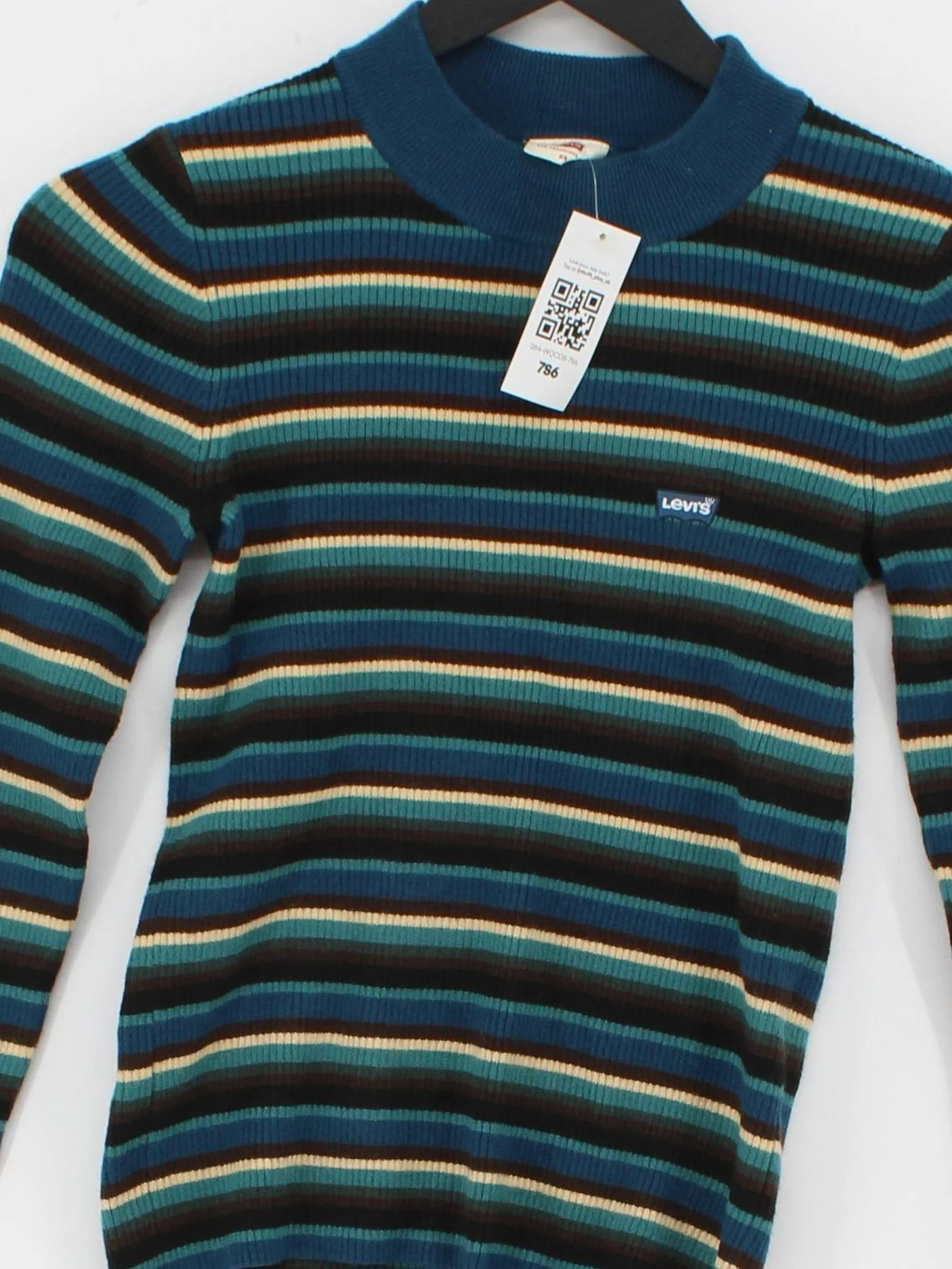 Levi’s Women's Top S Multi Acrylic with Polyester, Polyamide Basic - Image 3