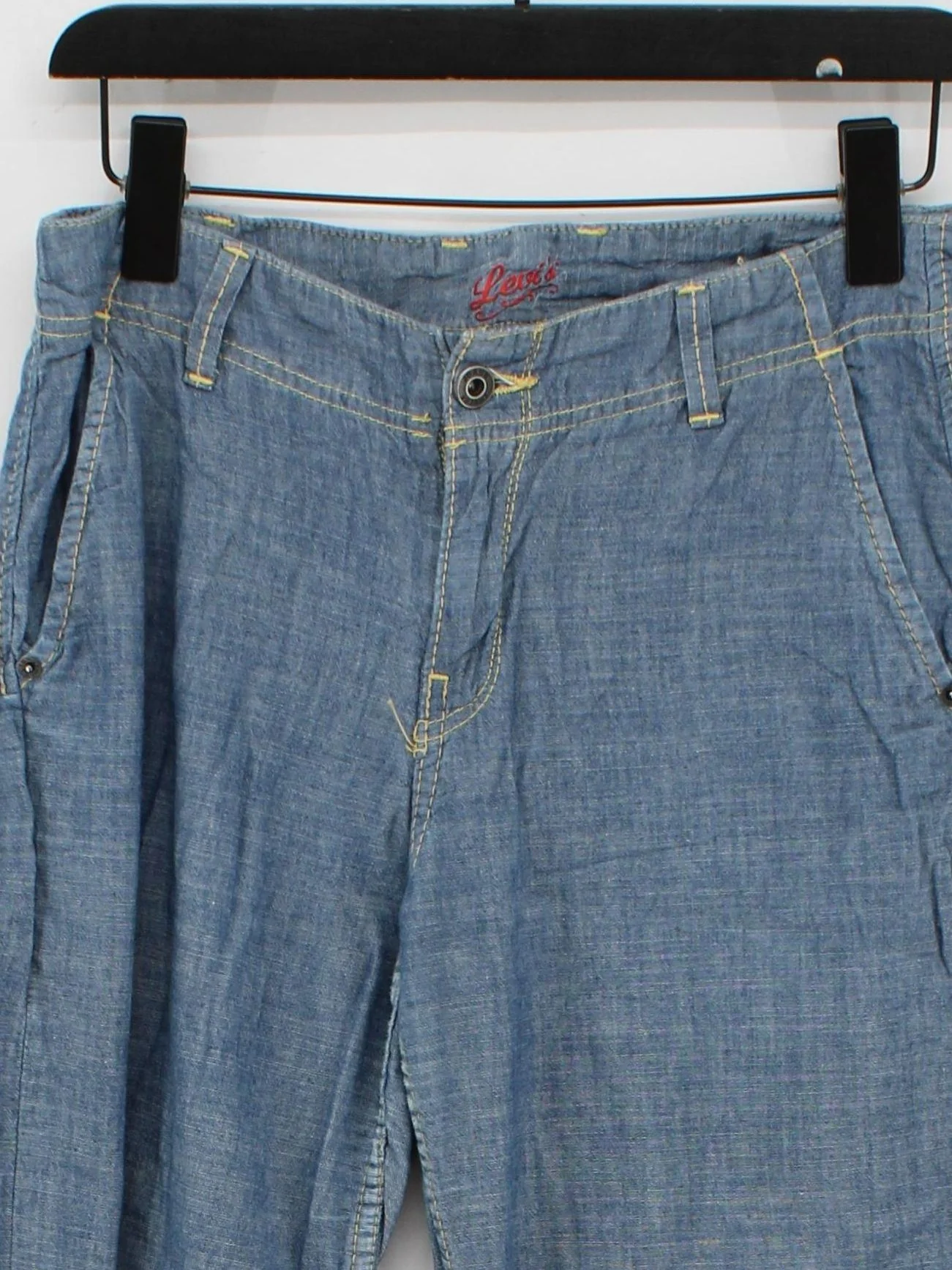 Levi’s Women's Trousers W 28 in Blue 100% Cotton Wide-Leg Chino - Image 3