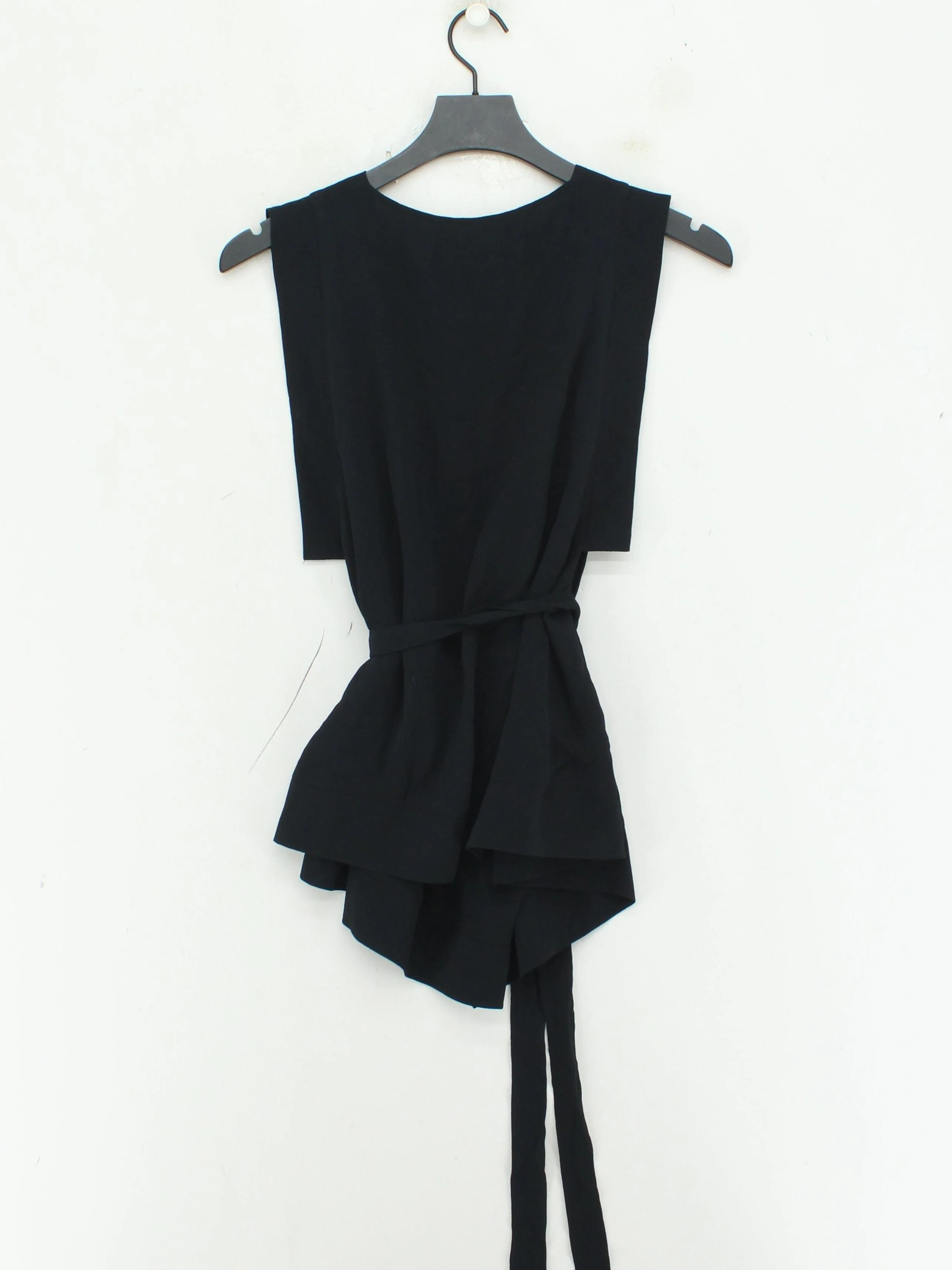 Life With Bird Women's Top UK 8 Black 100% Other Sleeveless V-Neck Basic - Image 2