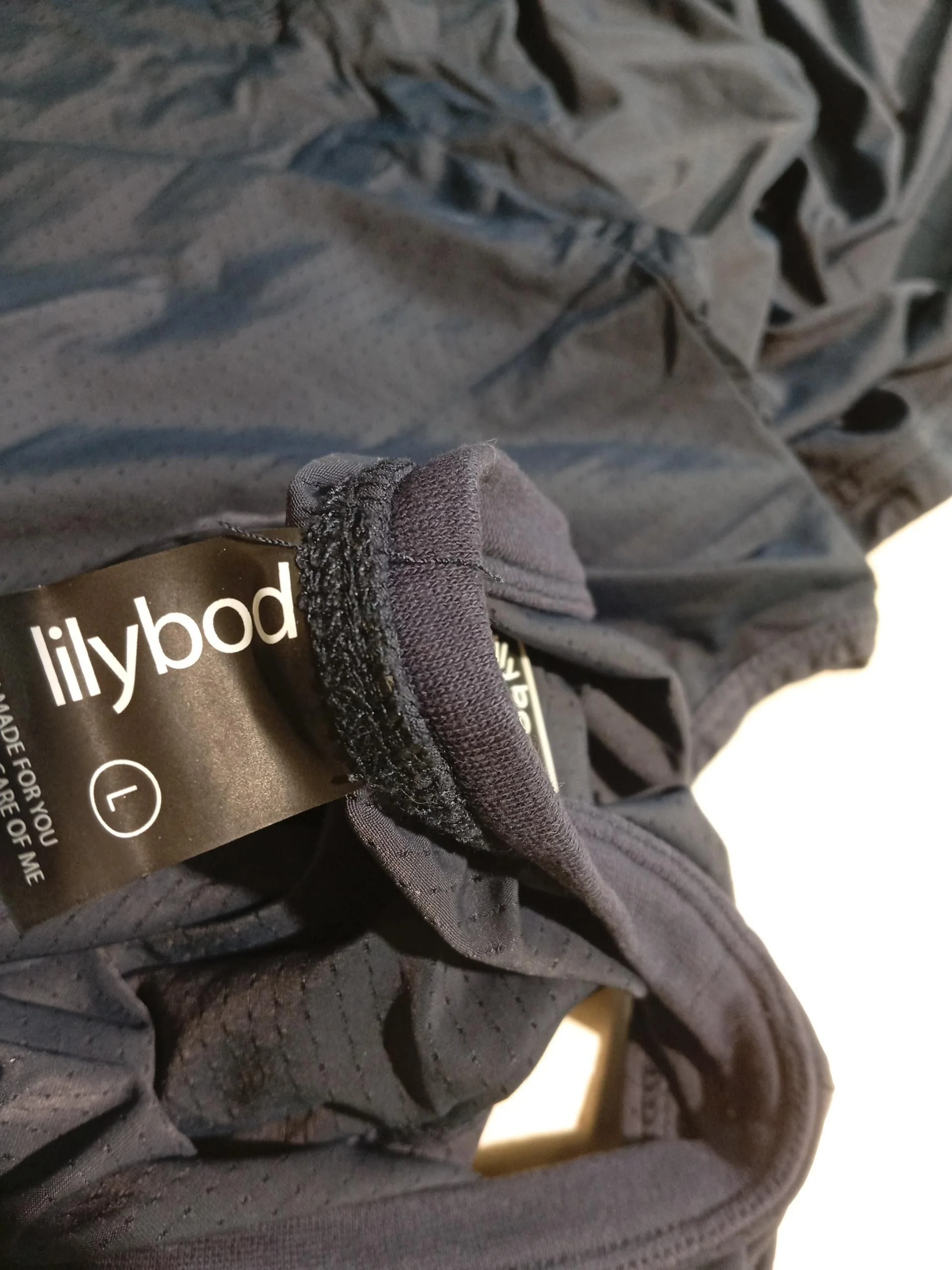 Lilybod Women's T-Shirt L Blue Nylon with Elastane Sleeveless Basic - Image 5