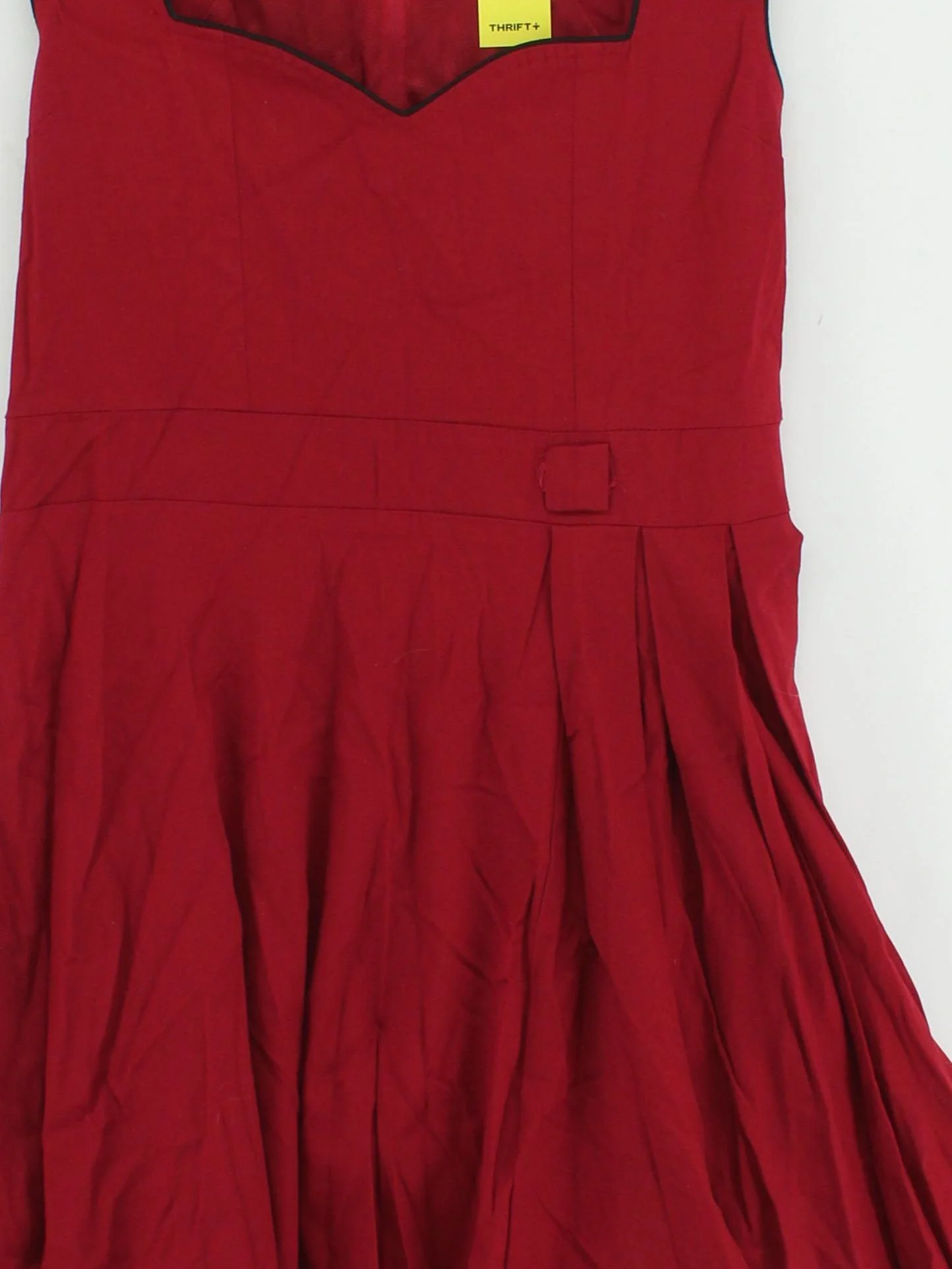 Lindy Bop A-Line Midi Dress M in Red - Image 3
