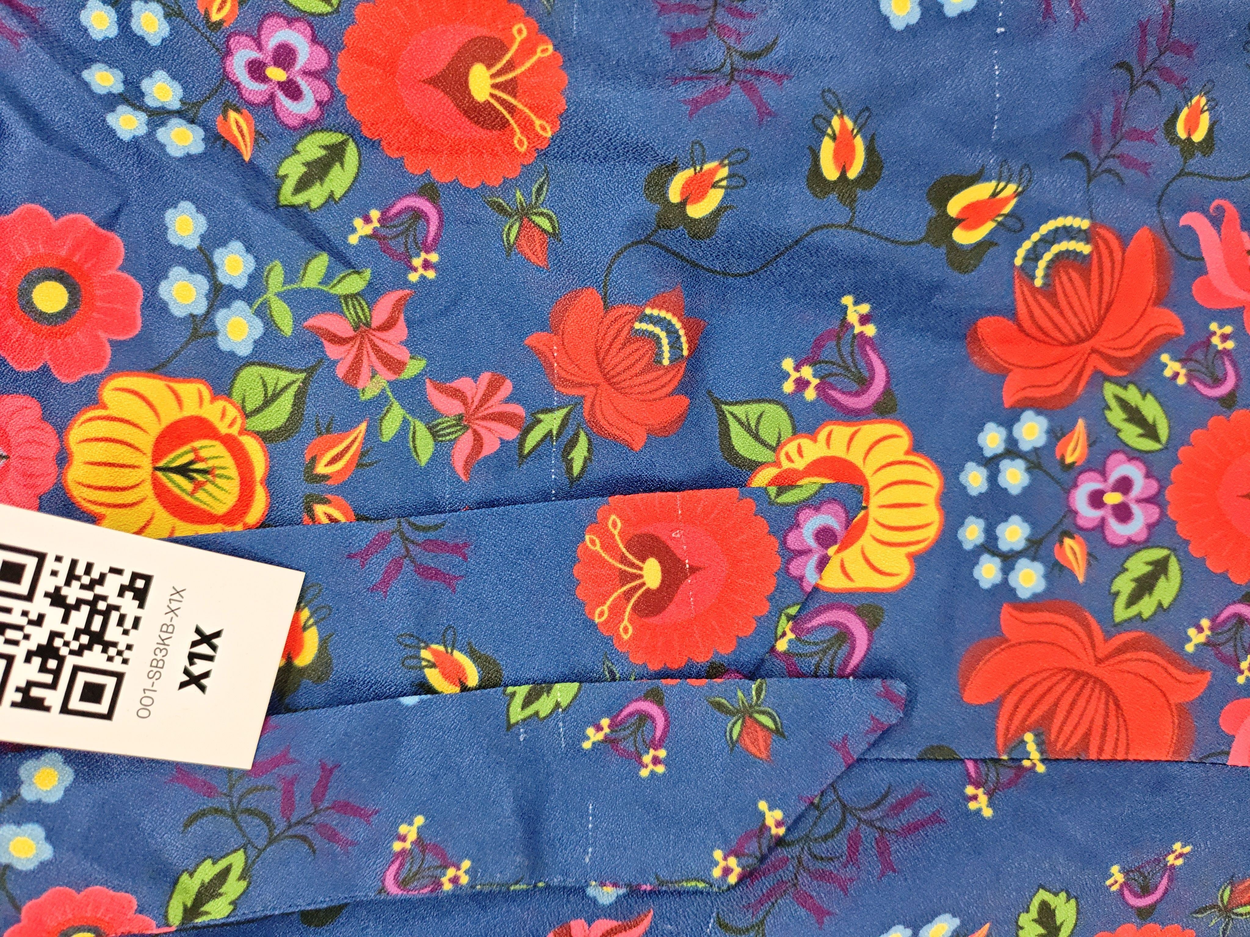 Lindy Bop Women's Shorts UK 18 Blue Floral 100% Polyester Mom - Image 5