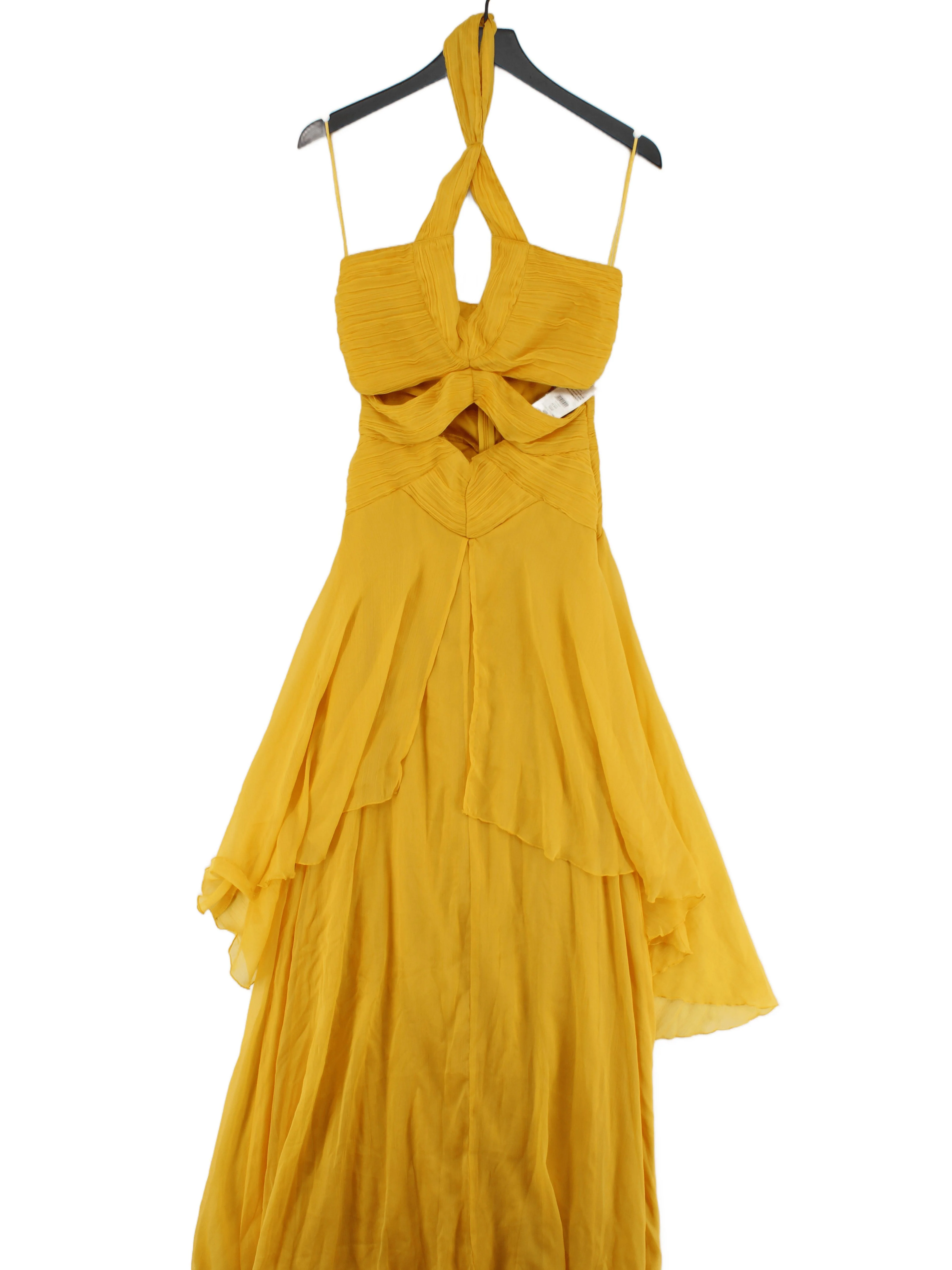 lipsy london Maxi Dress UK8 in Yellow