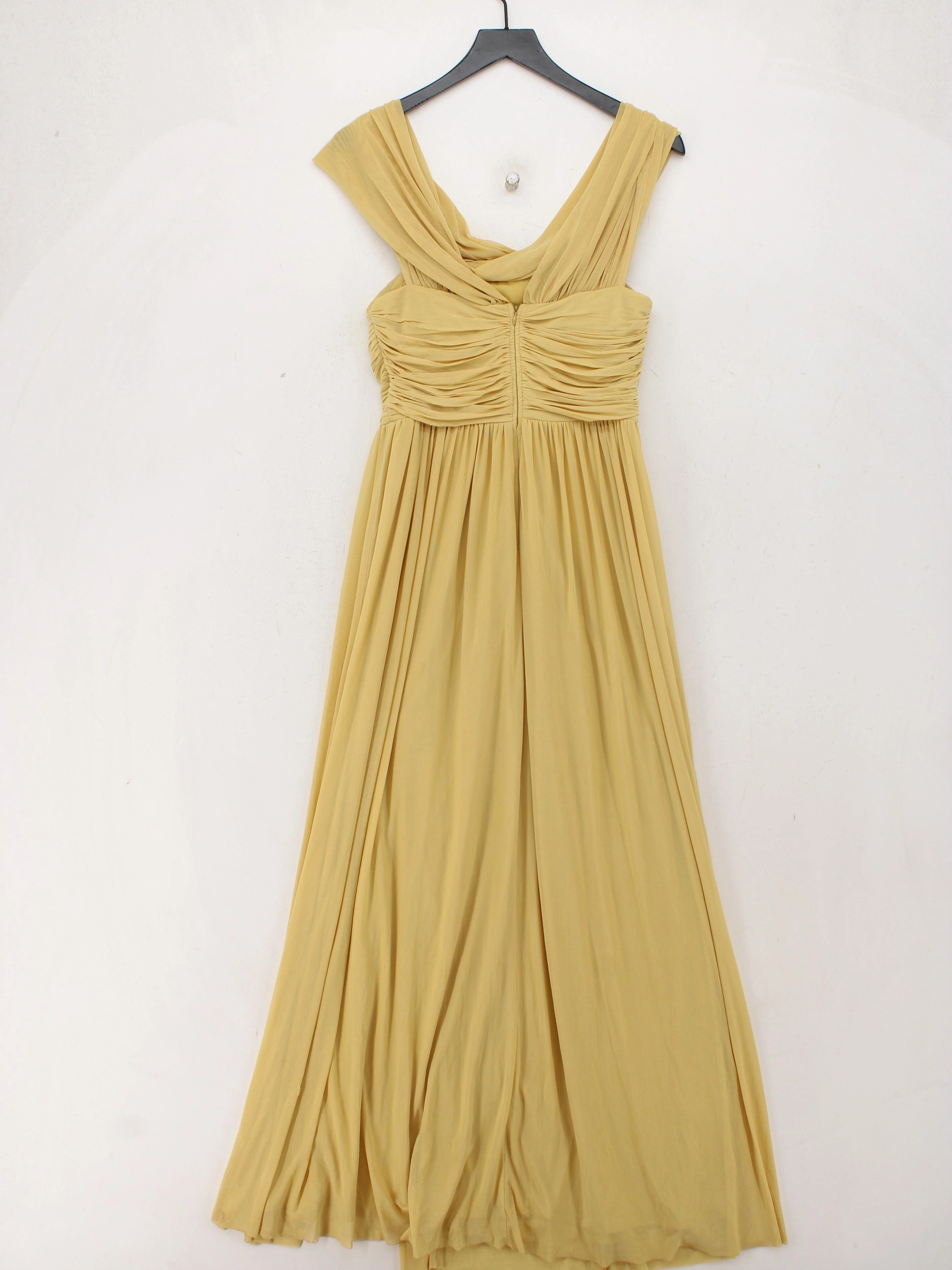 Little Mistress Maxi Dress UK10 in Gold - Image 2