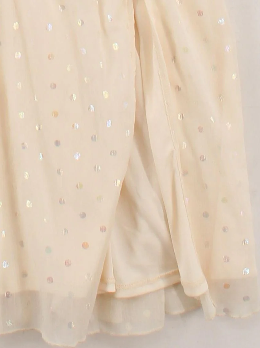 Little Mistress Maxi Dress UK8 in Cream - Image 4
