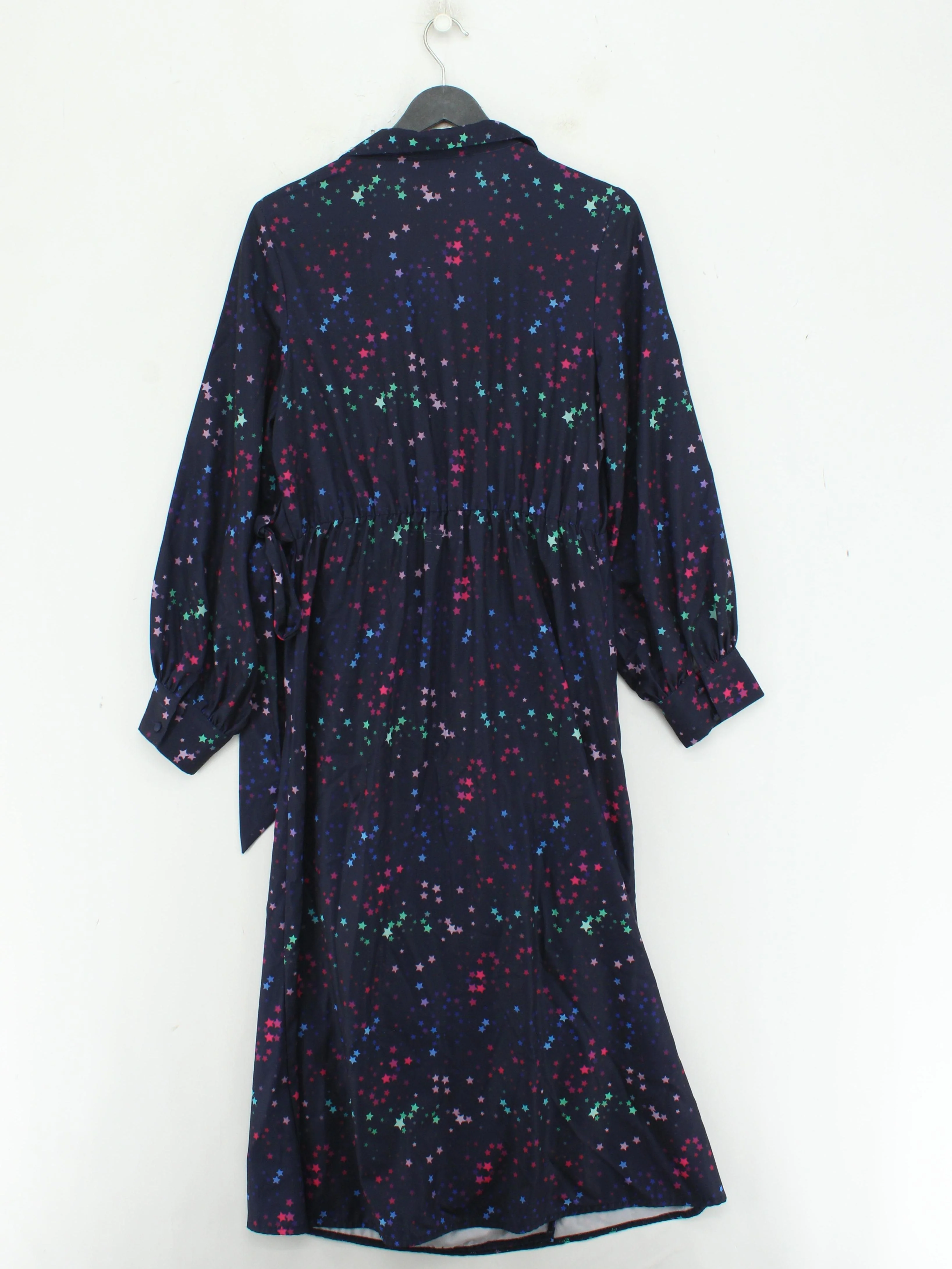 Little Mistress Wrap Midi Dress UK12 in Blue - Image 2