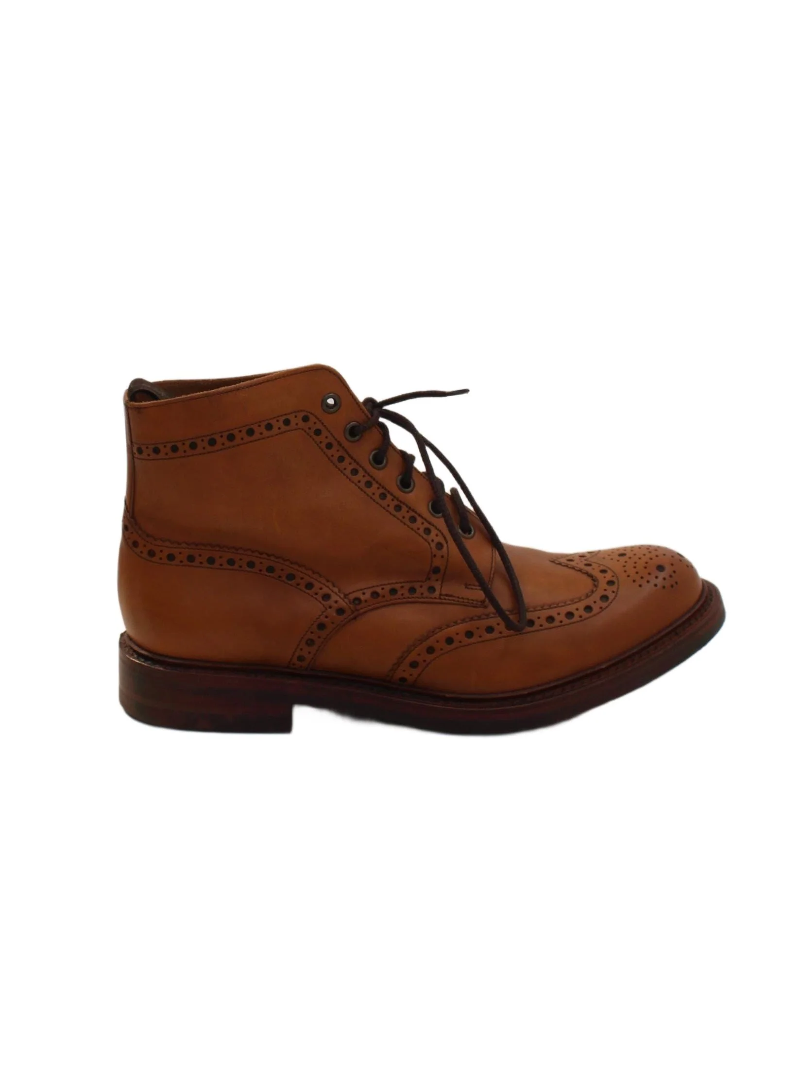 Loake Men's Boots UK 9 Tan 100% Leather Combat